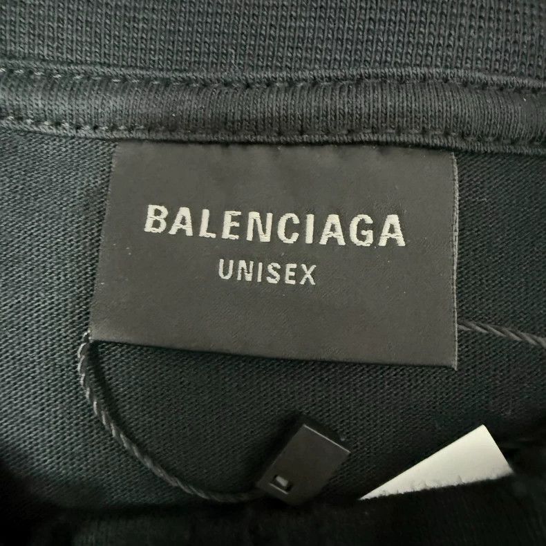 Balenciaga Balenciaga Fading effect Logo printed round neck short sle Size US M / EU 48-50 / 2 - 2 Thumbnail