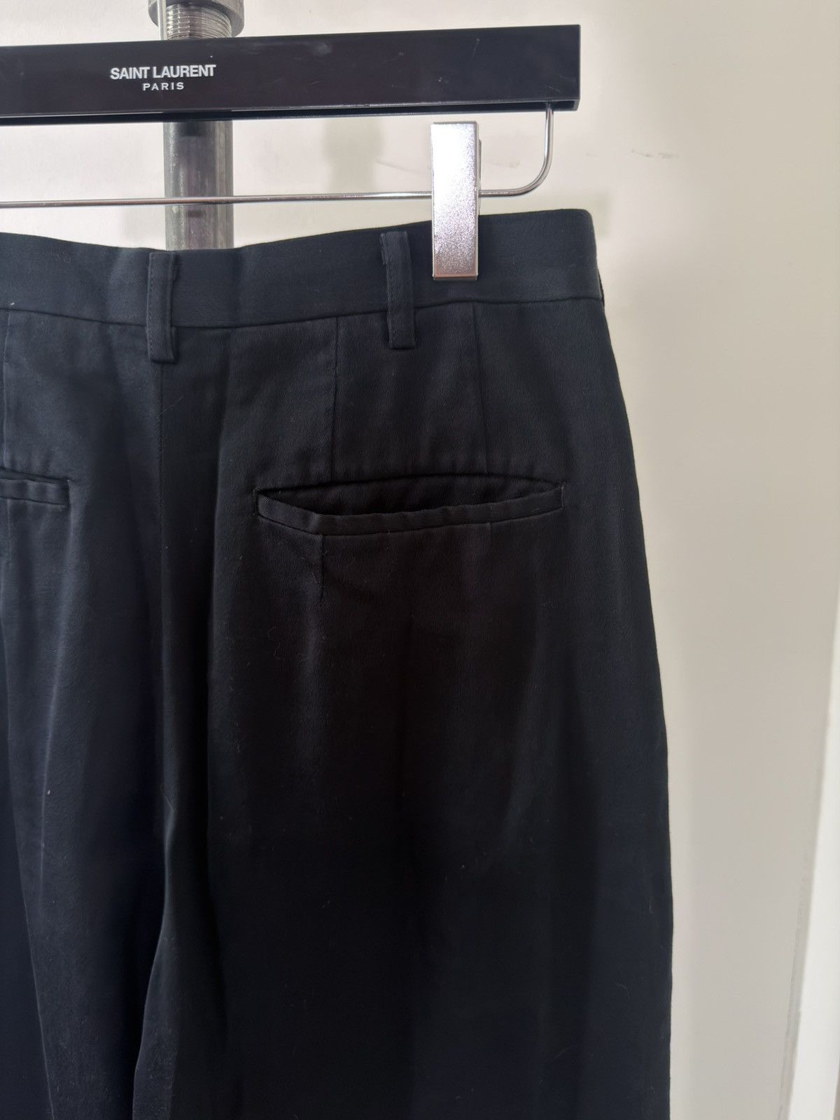 Y's for Men Tapered Double-Pleated Cotton Trousers Size US 30 / EU 46 - 3 Thumbnail