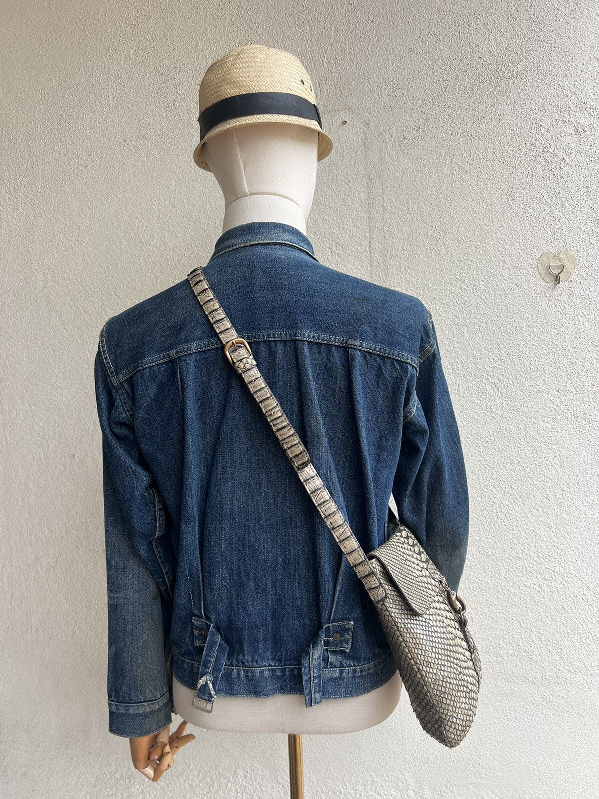 Leather Vintage Vin Donn Japan Python Snake Skin Leather Bag Sling Size ONE SIZE - 3 Thumbnail