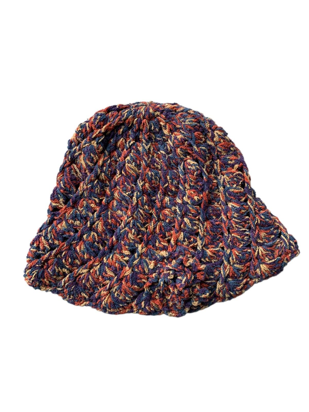 Designer × Japanese Brand × Kapital Women Knit Bucket Hat Crochet Fisherman Hat Size ONE SIZE - 6 Thumbnail