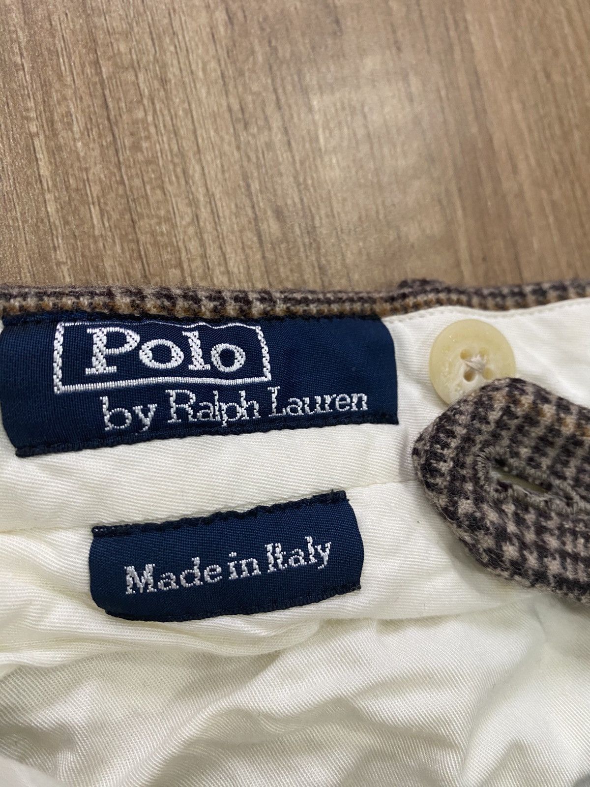 Polo Ralph Lauren Vintage Polo Ralph Lauren wool grey Tan plaid pants Size US 34 / EU 50 - 5 Thumbnail