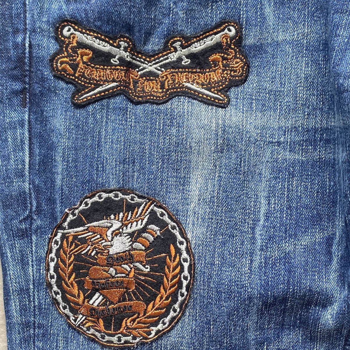 Japanese Brand Japanese flared denim with patches Size US 32 / EU 48 - 6 Thumbnail
