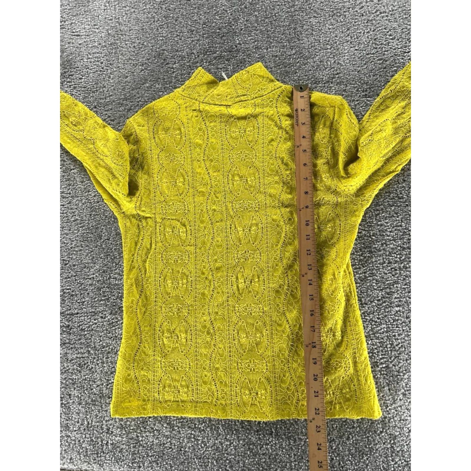 Anthropologie Anthropologie Sweater Adult Medium Yellow Knit Turtleneck Pullover Womens Size M / US 6-8 / IT 42-44 - 7 Thumbnail