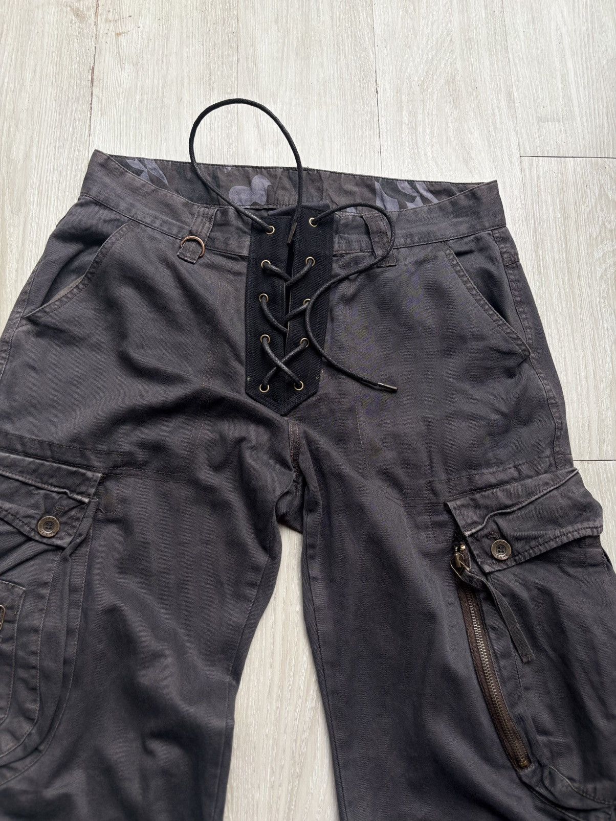 Japanese Brand VERTGARMENTS lace up baggy cargo pants Size US 32 / EU 48 - 2 Thumbnail