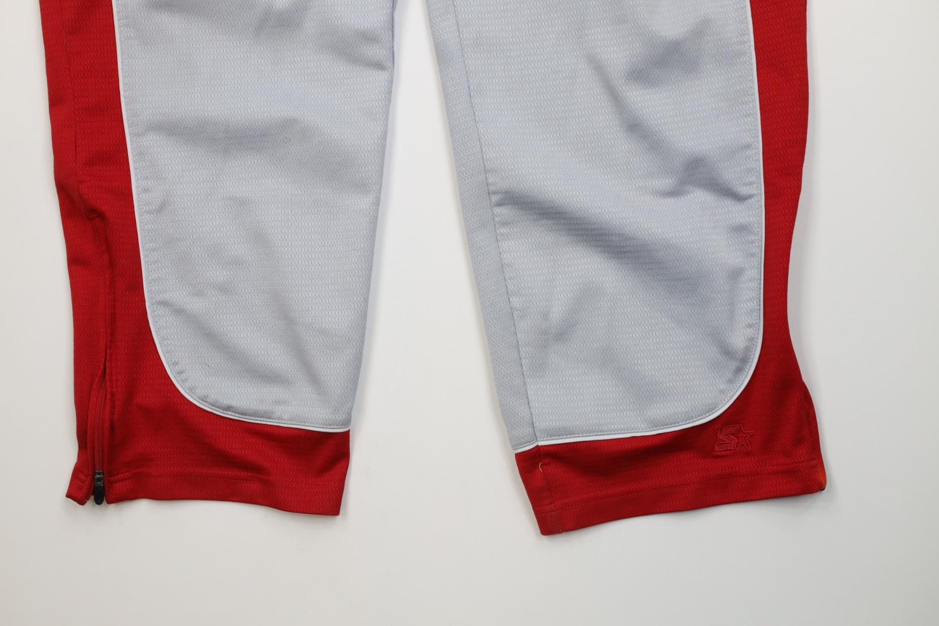 Starter Vintage 90s Y2K Starter Basketball Knit Wide Leg Sweatpants Size US 34 / EU 50 - 4 Thumbnail
