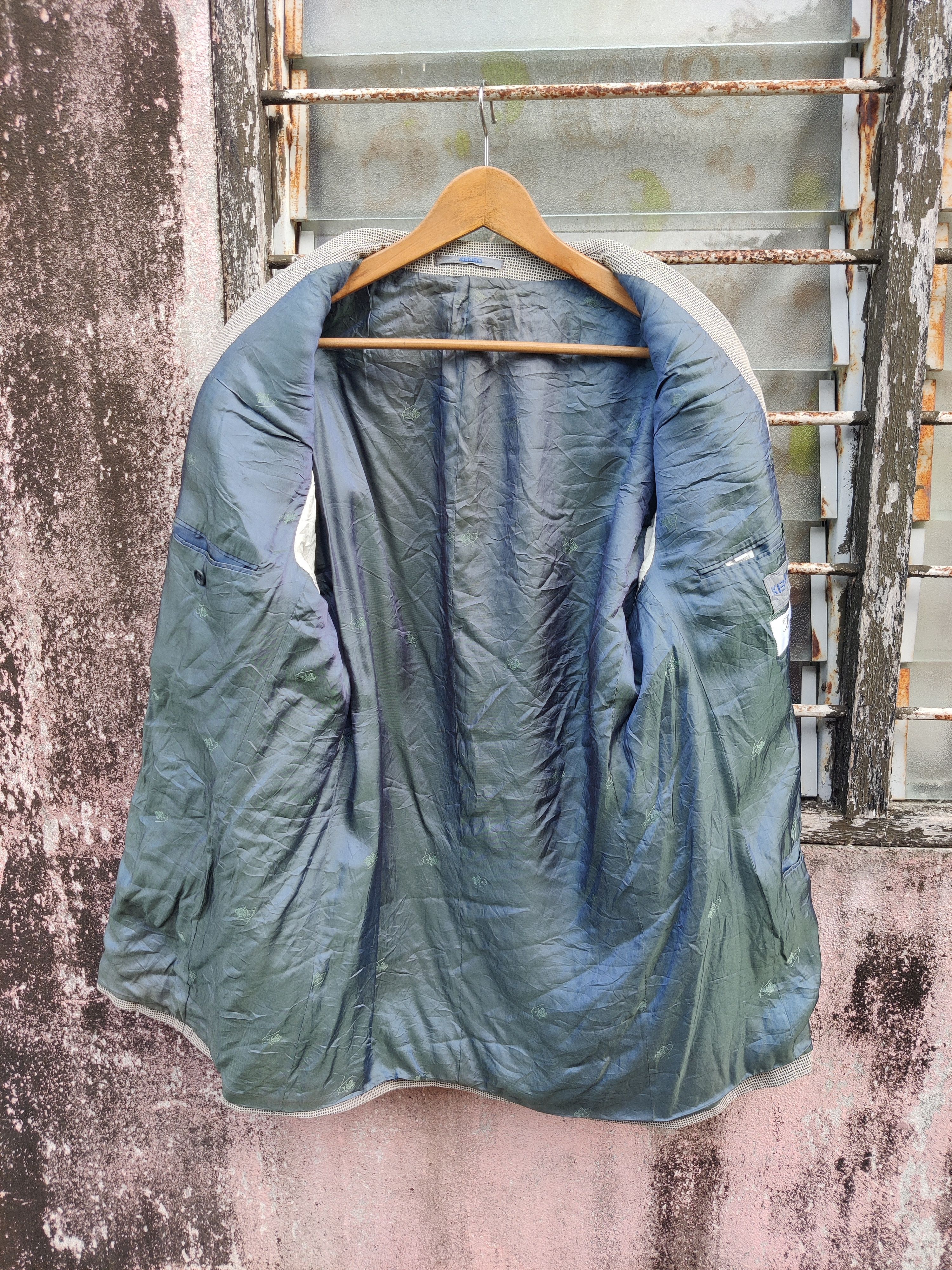 Kenzo Vintage Kenzo Homme Barrymore Checkers Wool Coat Jacket Size US M / EU 48-50 / 2 - 7 Thumbnail