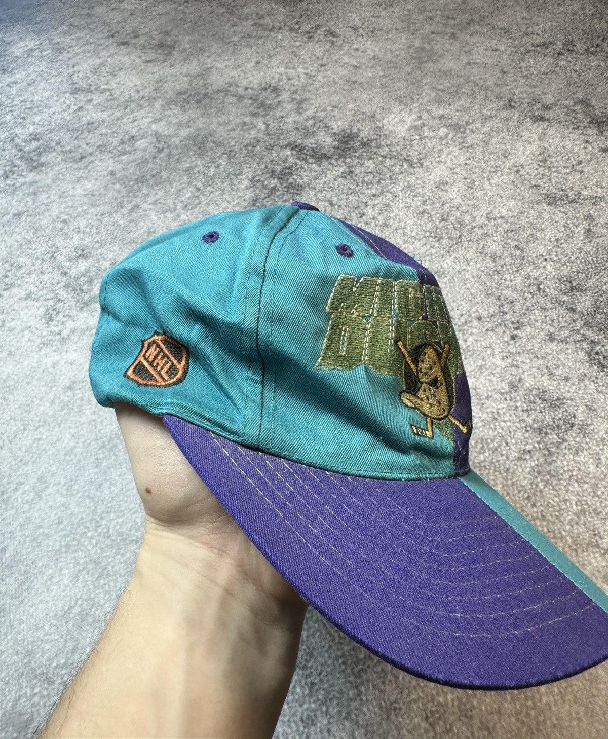 NHL Vintage Mighty Ducks Cap NHL Streetwear USA rare 90s Size ONE SIZE - 2 Thumbnail