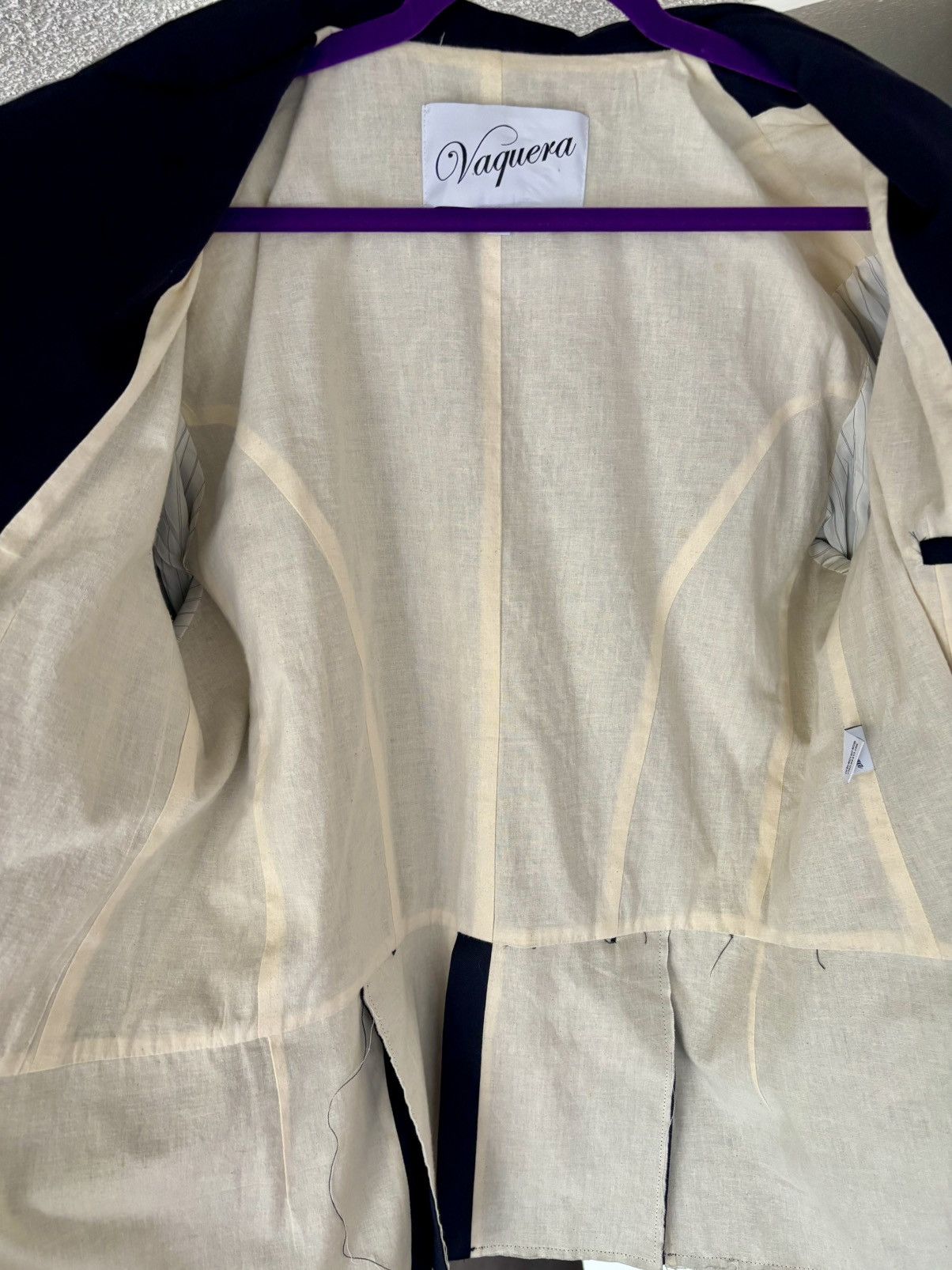 Vaquera Vaquera Distressed Blazer Size L / US 10 / IT 46 - 8 Thumbnail