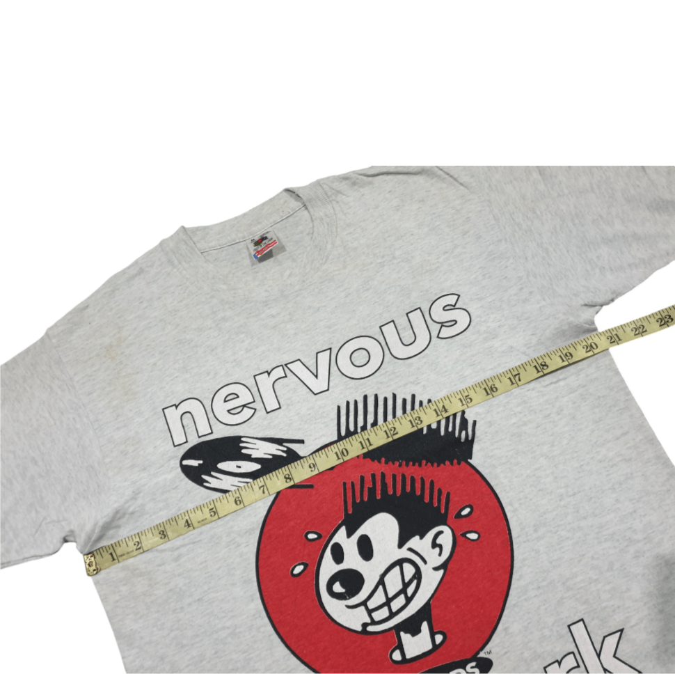Vintage 90s Nervous Records T-shirt Size US M / EU 48-50 / 2 - 9 Thumbnail