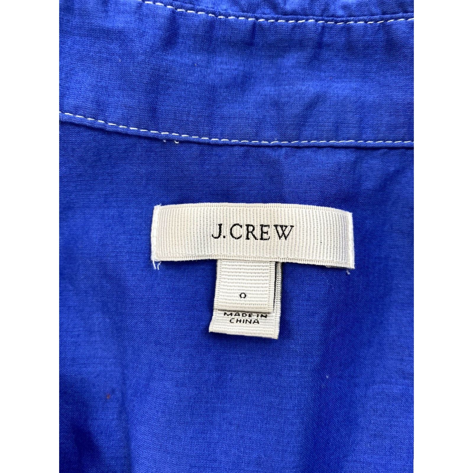 J.Crew J.CREW Button-Up Shirt Womens 0 Blue Long Sleeve Collared Shirt Womens 0 Blue J.CREW Shirt Womens Blue 0 Size XS / US 0-2 / IT 36-38 - 3 Thumbnail