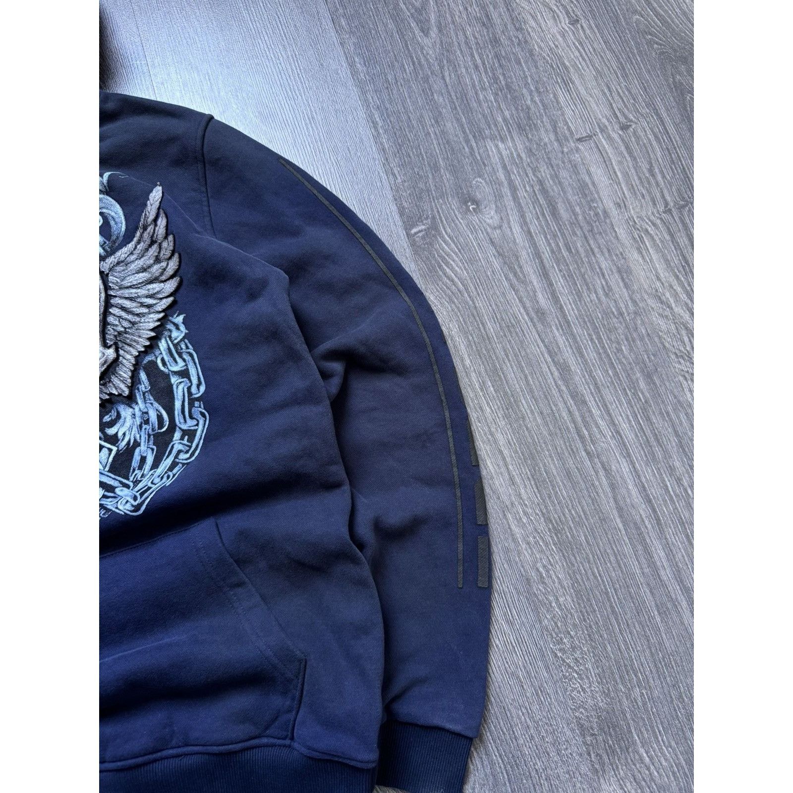 Vintage Vintage Ed Hardy Style Skull Pattern Hoodie Size US M / EU 48-50 / 2 - 4 Thumbnail