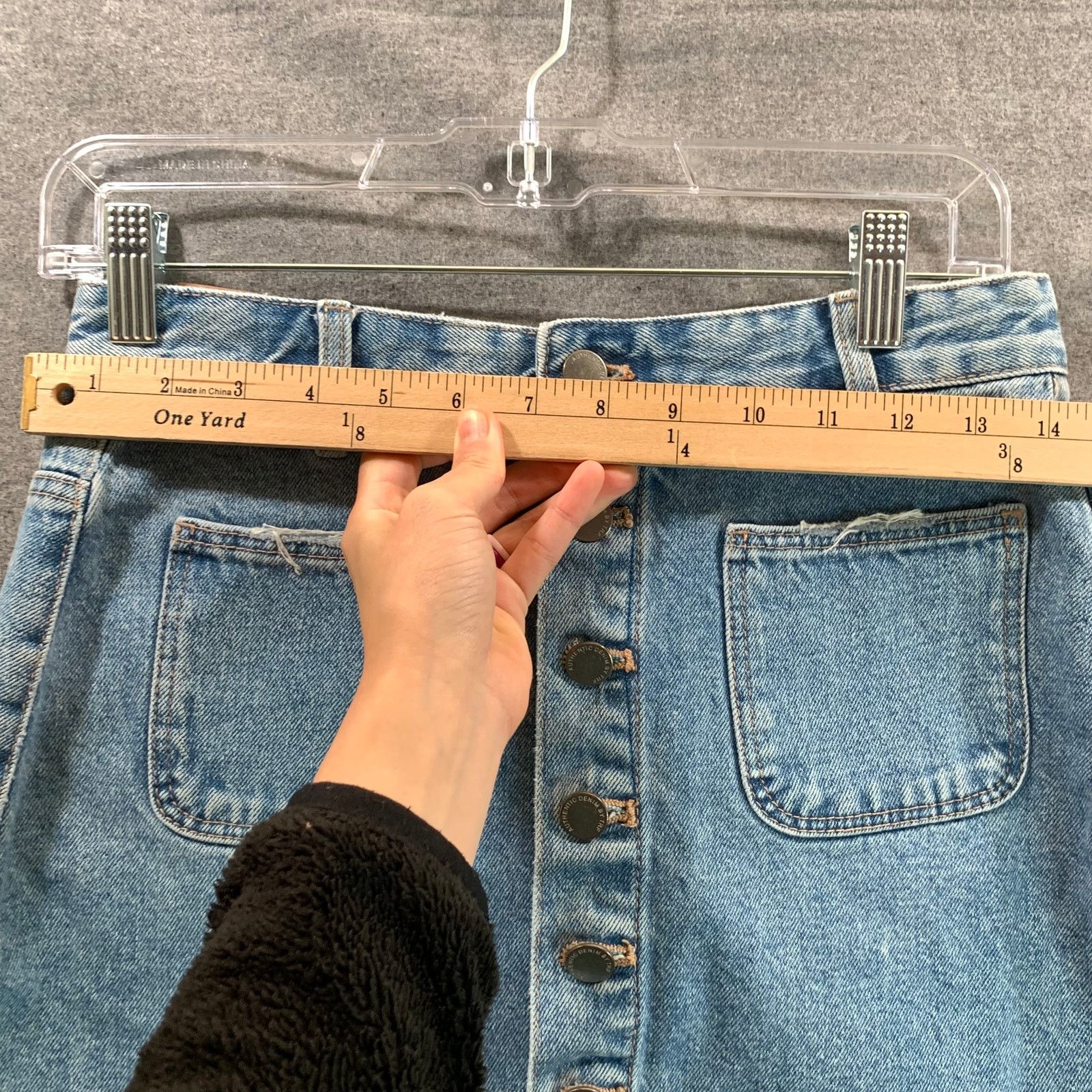 Zara ZARA Trafaluc Jeans Skirt Women Medium Denim Blue Size 28" / US 6 / IT 42 - 3 Thumbnail