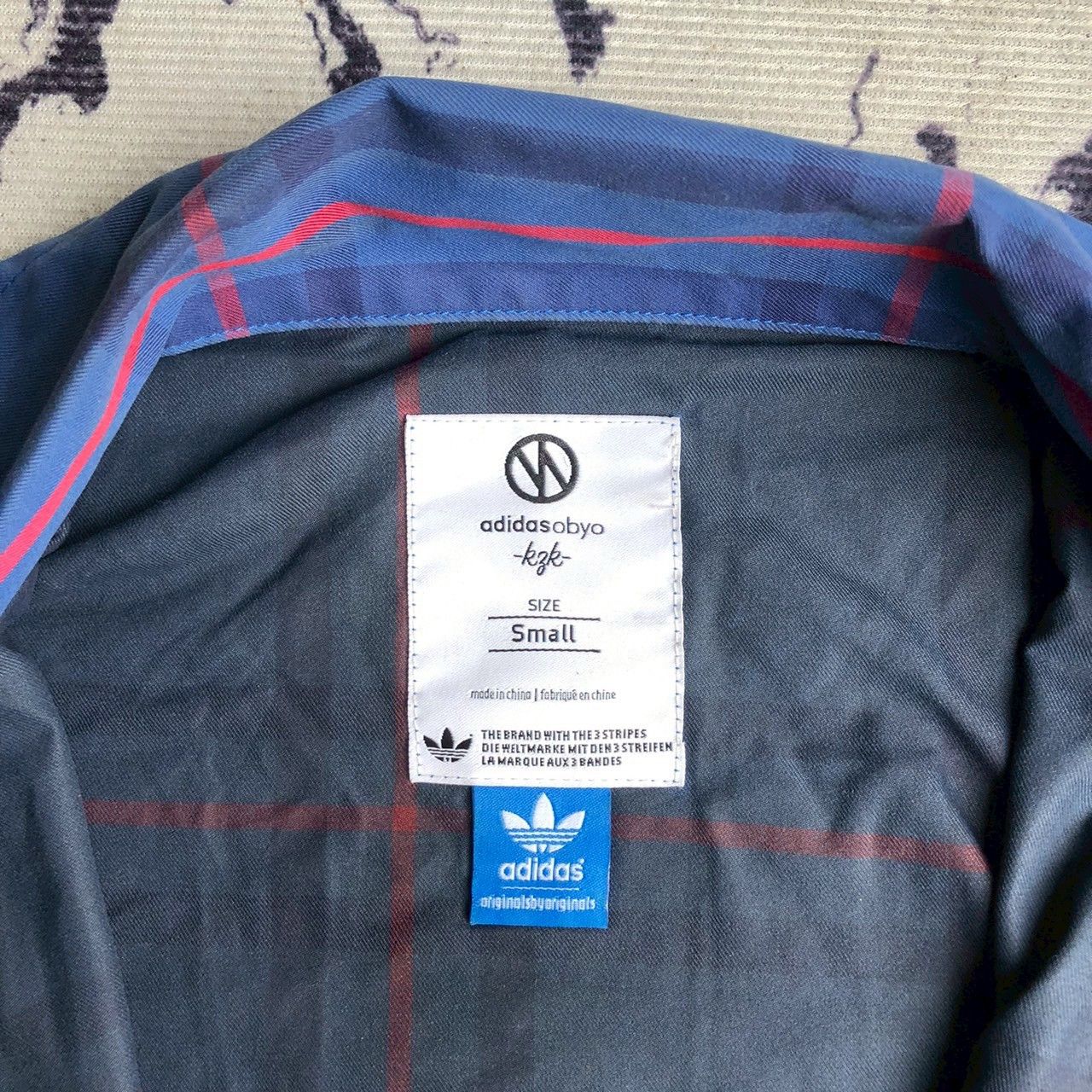 Adidas Adidas ObyO Blue Plaid Utility Jacket Size US S / EU 44-46 / 1 - 7 Thumbnail
