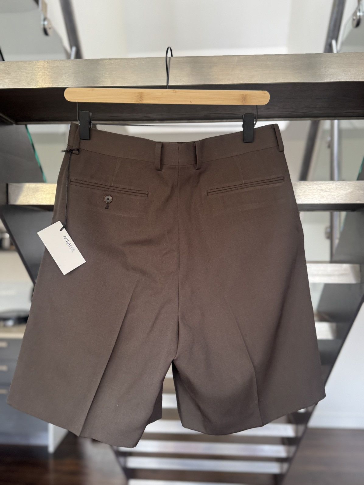 Auralee Light Wool Max Gabardine Shorts Size US 30 / EU 46 - 4 Thumbnail