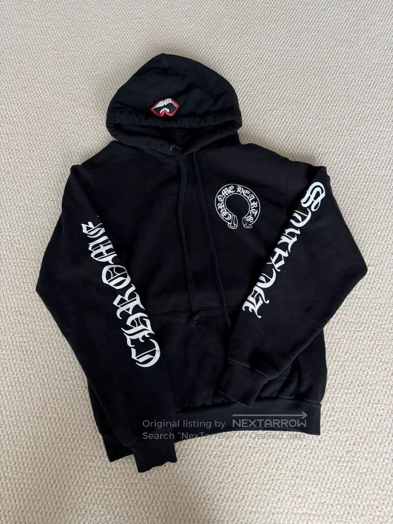 Chrome Hearts CHROME HEARTS Size S Sweater hoodie with velvet Size US S / EU 44-46 / 1 - 1 Thumbnail