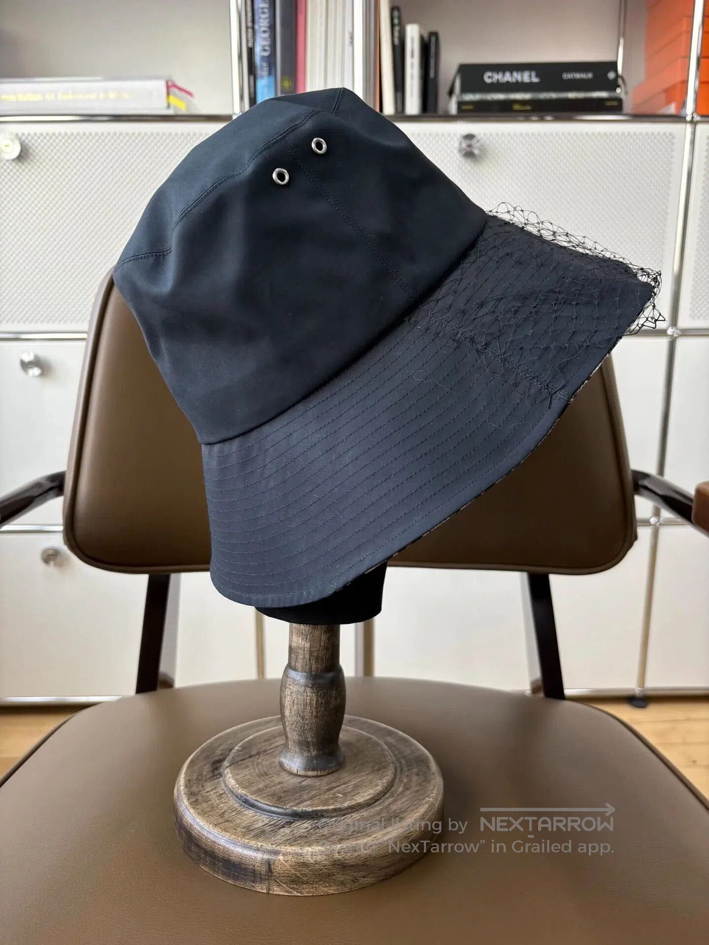 Dior Dior Black Monogram Lace Fisherman Hat. Size ONE SIZE - 2 Thumbnail
