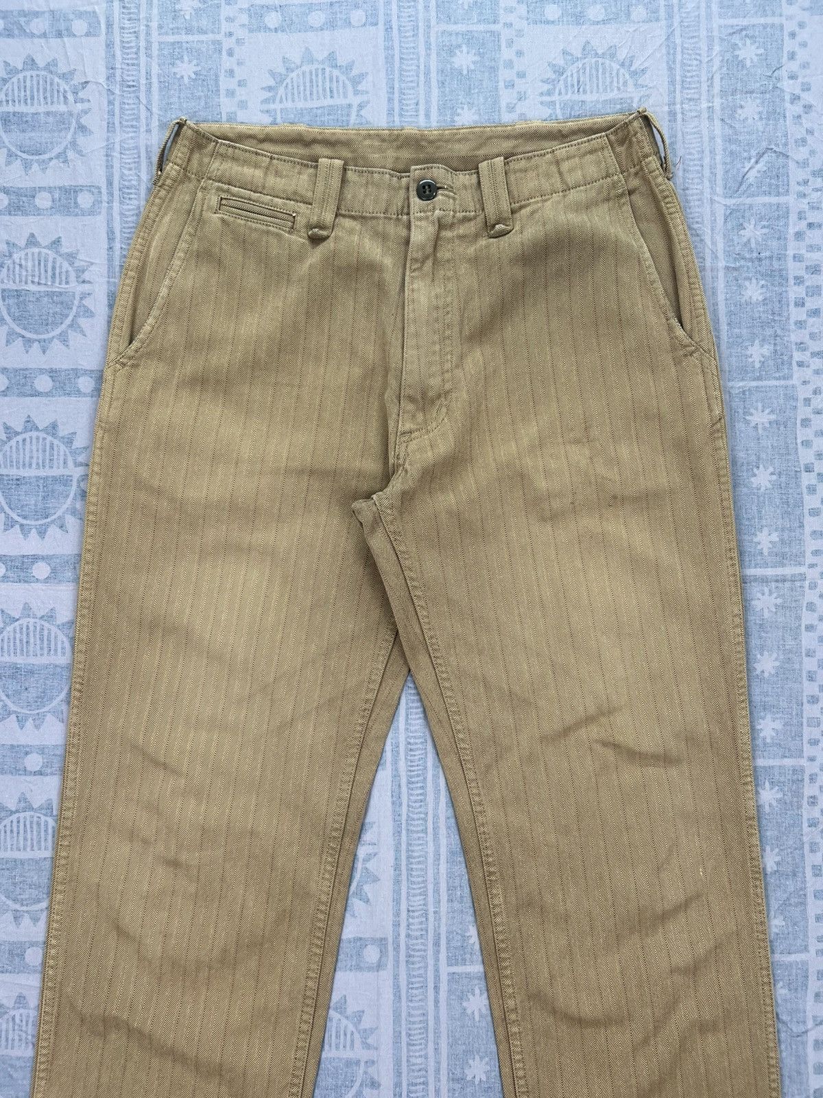 Japanese Brand Inform 02A/W Herringbone Twill Stripes Pant Size US 31 - 3 Thumbnail