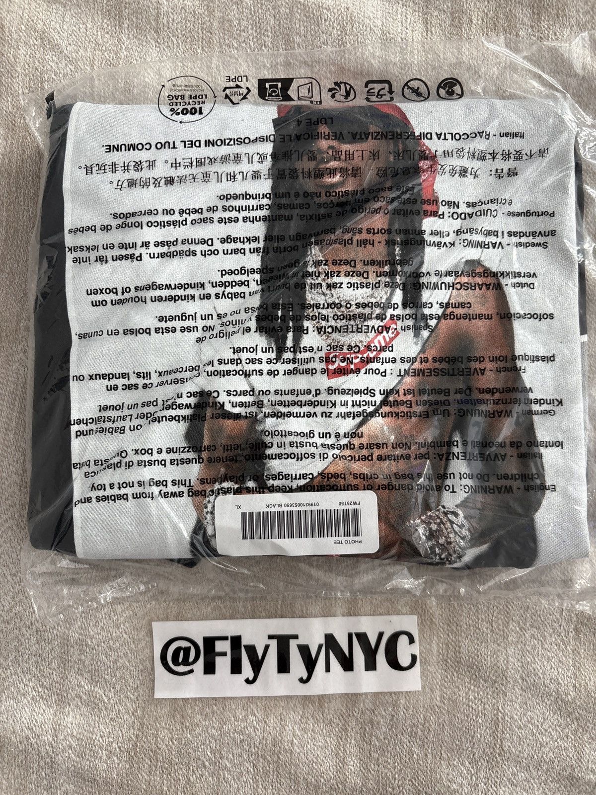 Supreme Supreme playboi carti tee size XL black | Grailed