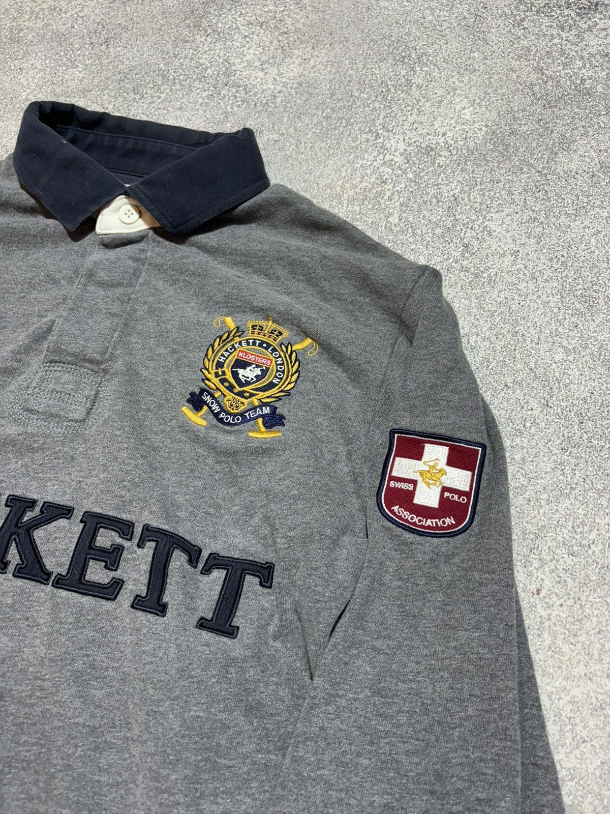 Hackett Hackett Klosters Snow Polo Rugby Shirt Meduim Size US L / EU 52-54 / 3 - 3 Thumbnail