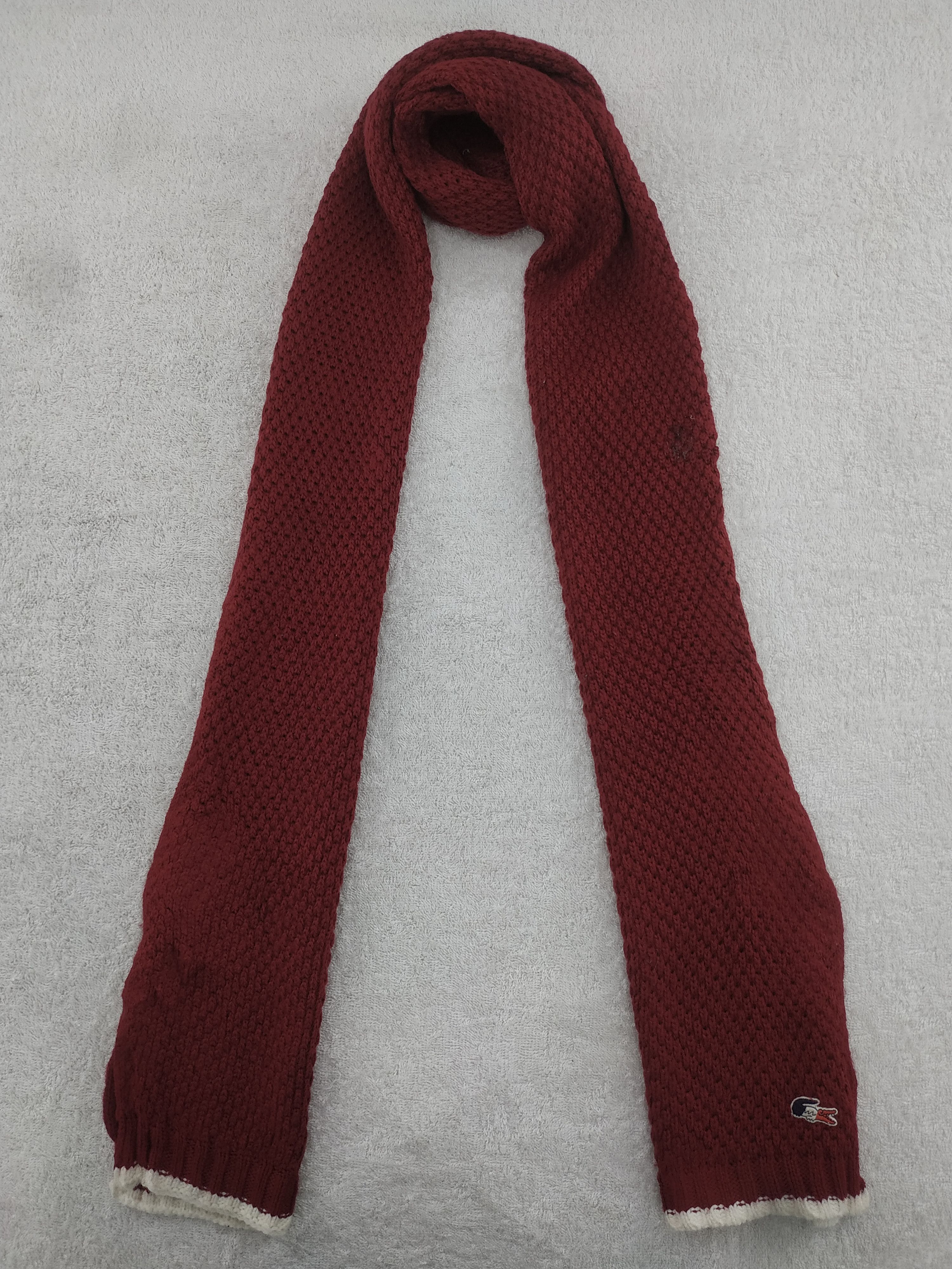 Lacoste Vintage Lacoste Scarf/Muffler/Neckwear MF534 Size ONE SIZE - 1 Thumbnail