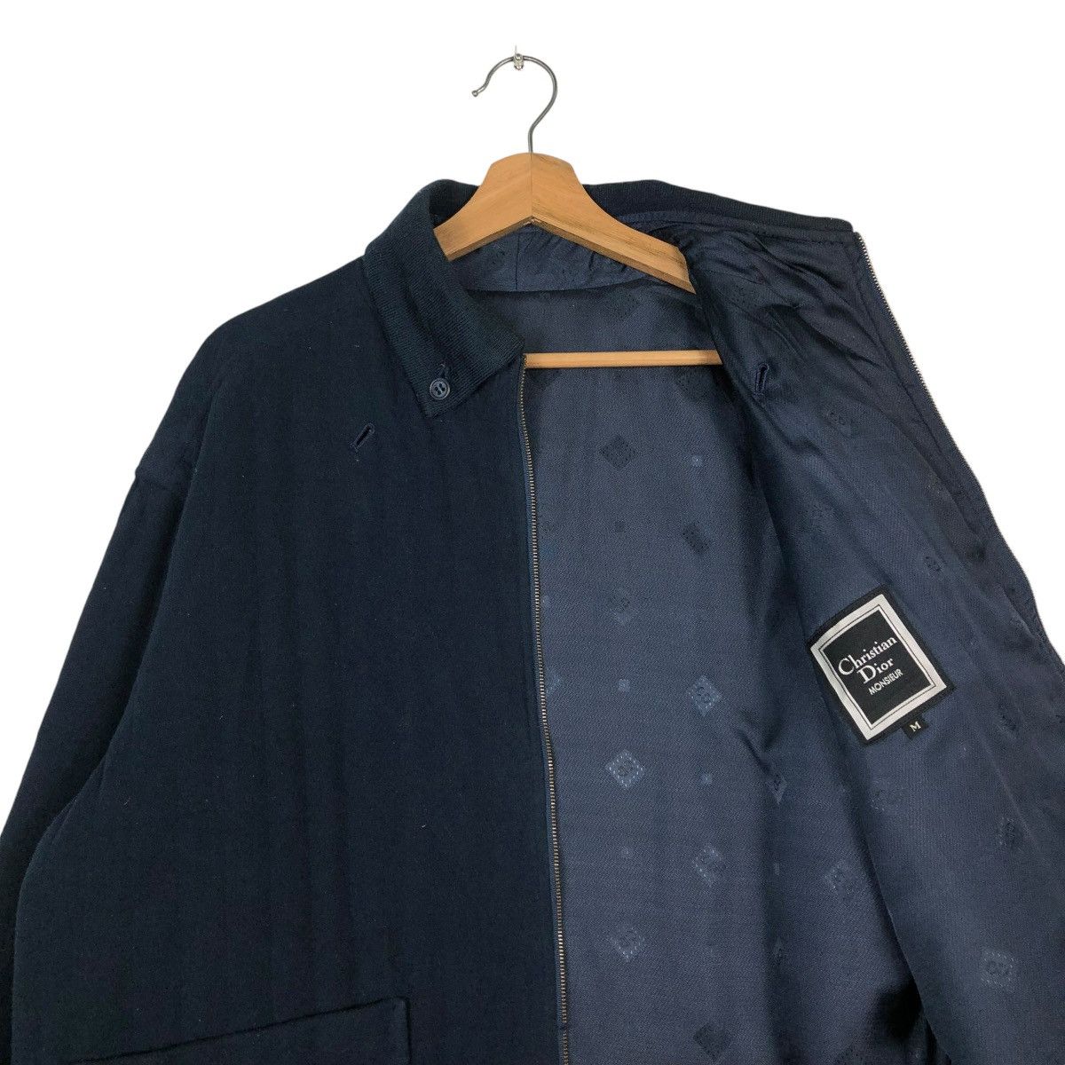 Christian Dior Monsieur 🔥VINTAGE WOOL ZIPPER JACKET CHRISTIAN DIOR MONSIUER Size US M / EU 48-50 / 2 - 14 Thumbnail