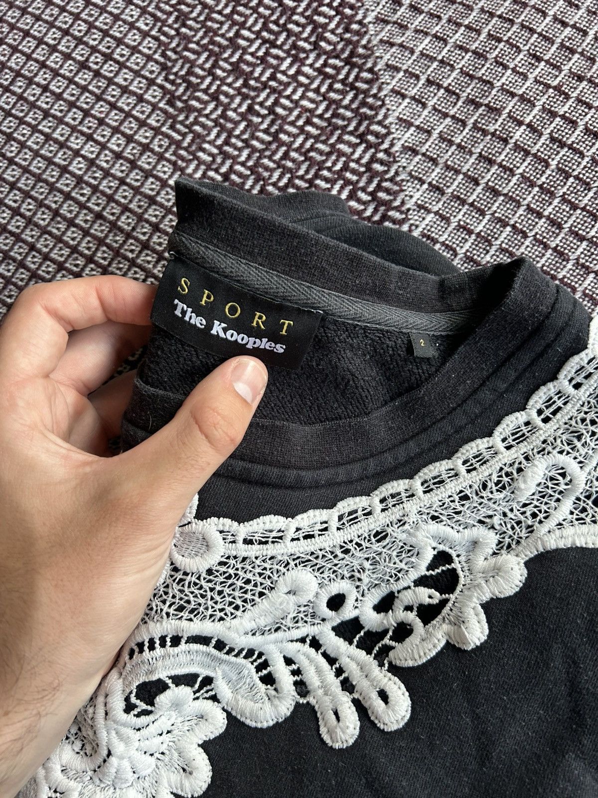 The Kooples Sport The Kooples Black Sweatshirt Luxury Item Size 2 / M Size M / US 6-8 / IT 42-44 - 9 Thumbnail