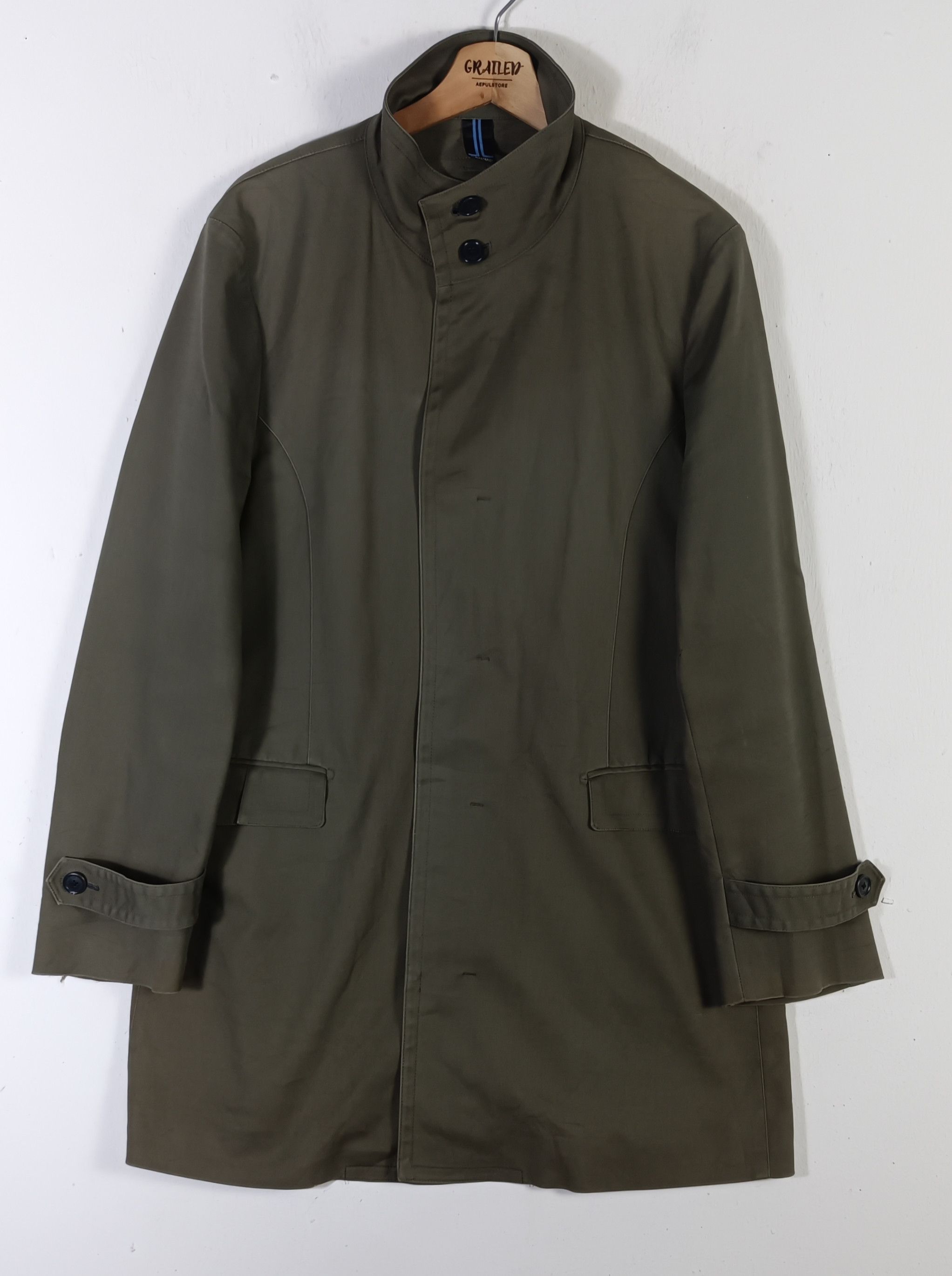 Lanvin Lanvin er Bleu Trench Coat Size US M / EU 48-50 / 2 - 2 Thumbnail
