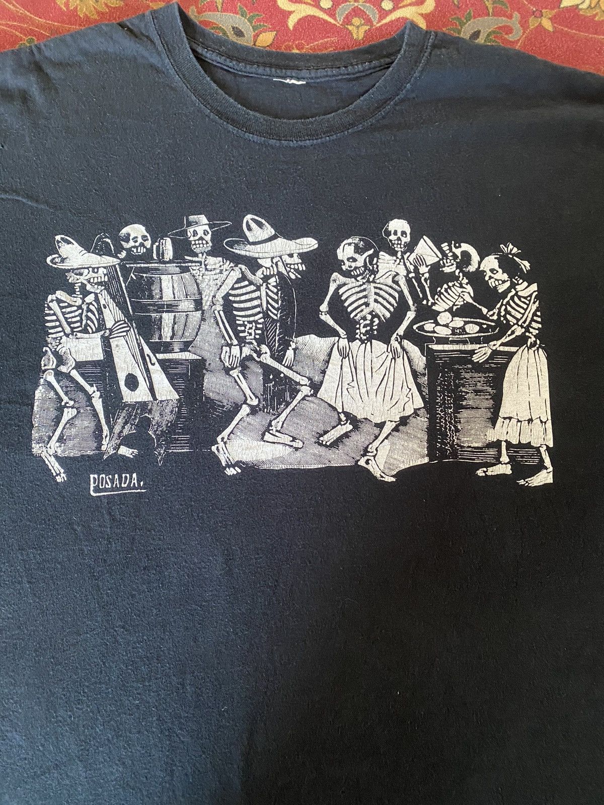 Vintage Vintage Y2k Posana Skull Cowboy Tee Size US XL / EU 56 / 4 - 3 Thumbnail