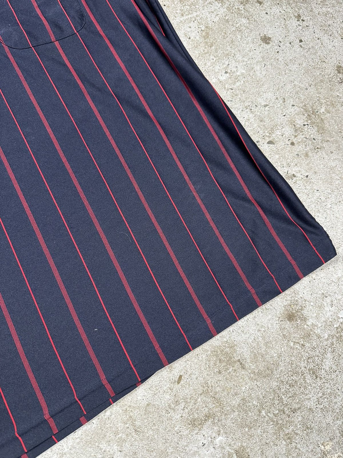Yves Saint Laurent Vintage 90s Yves Saint Laurent Silk Striped Polo Tee T Shirt Size US L / EU 52-54 / 3 - 4 Thumbnail