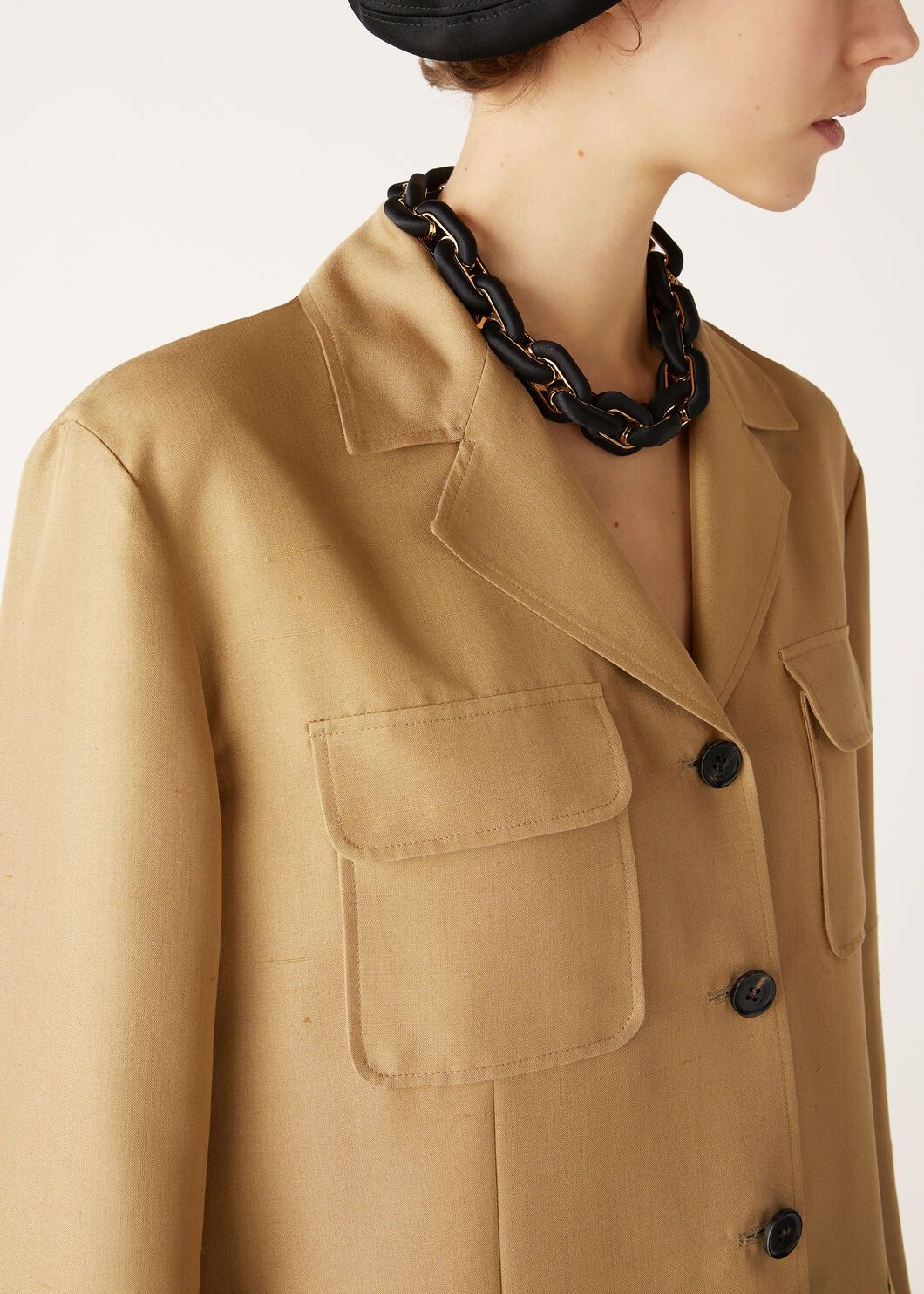 Loro Piana o1srvl11e0825 FAO5127 Matilde Jacket in Gold Size L / US 10 / IT 46 - 3 Thumbnail