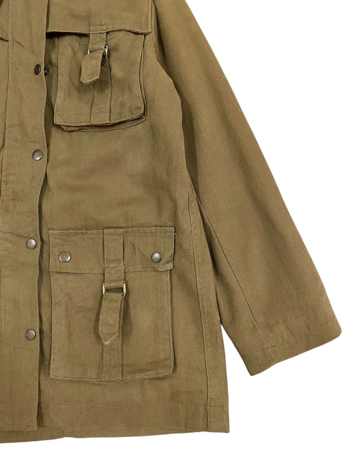 Japanese Brand × Vintage Men’s Olive Military Parka Jacket Hood & Multiple Pockets Size US S / EU 44-46 / 1 - 8 Thumbnail