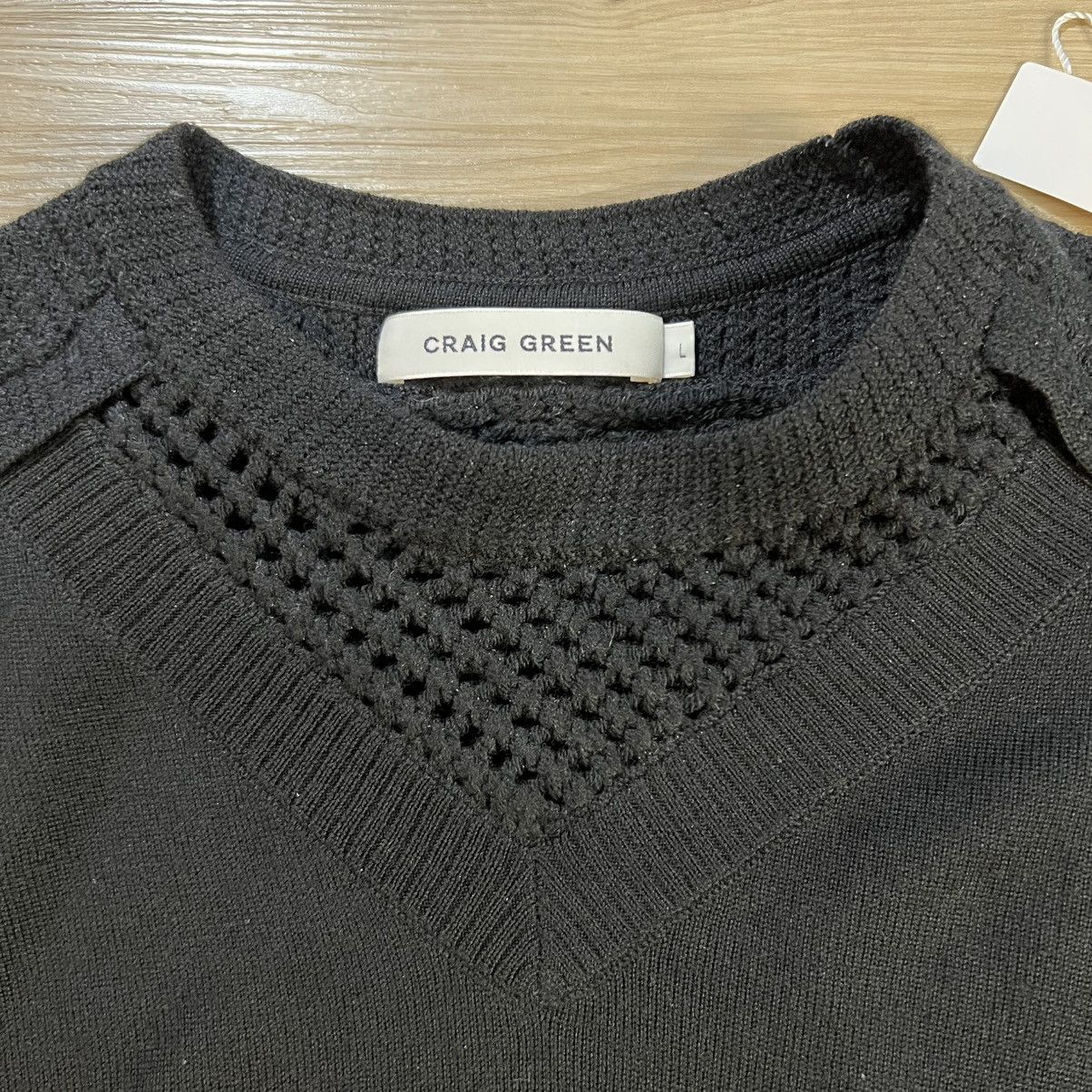 Craig Green Black Crochet Knit Wool Pullover Jumper Sweater Size US L / EU 52-54 / 3 - 3 Thumbnail