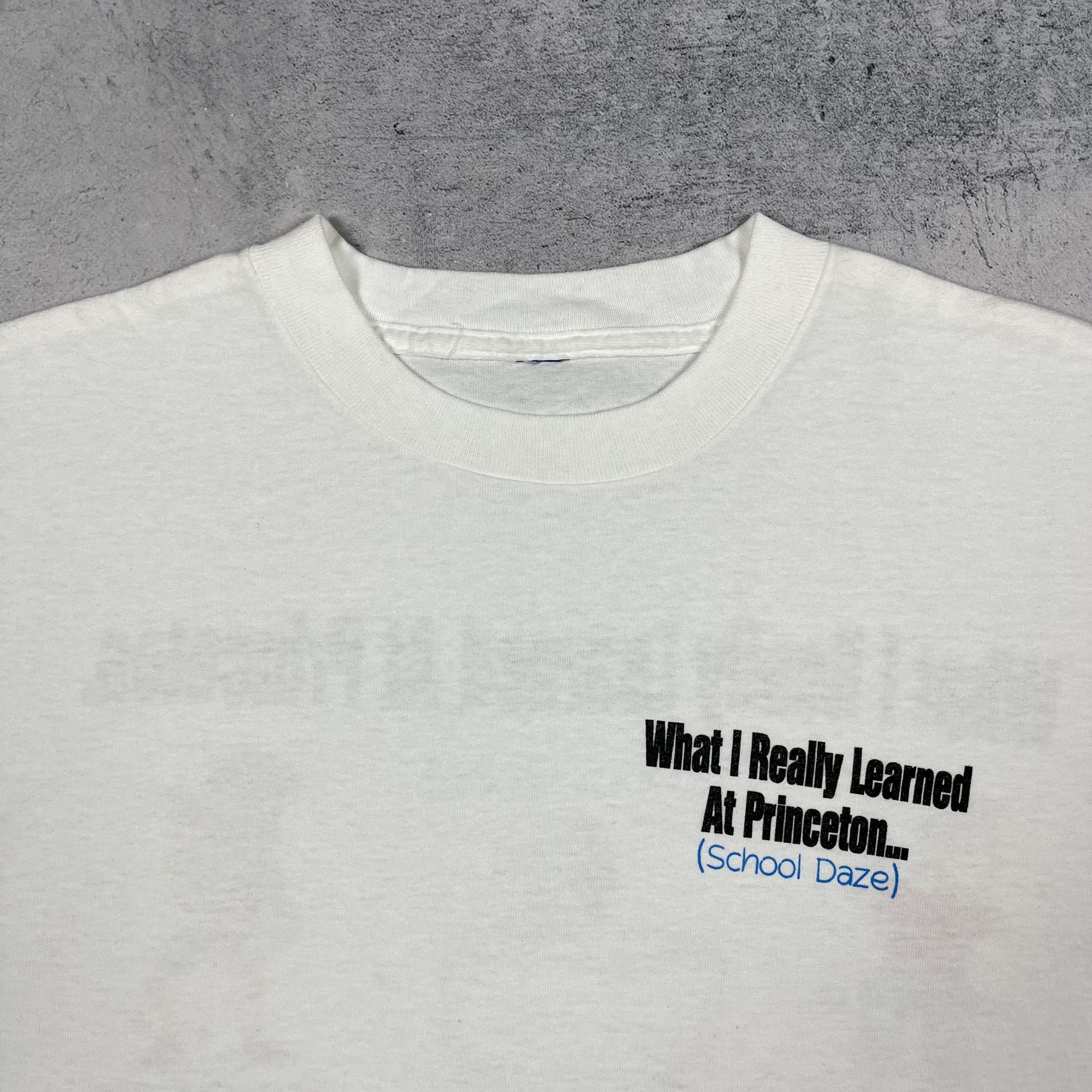Vintage Vintage “What I Really Learned At Princeton” T Shirt 1994 Size US XL / EU 56 / 4 - 17 Thumbnail