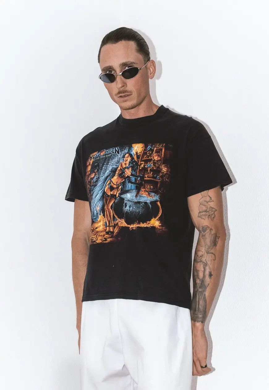 Designer × Vintage Helloween 90s German Metal Band Shirt Graphic Tee Vintage Size US M / EU 48-50 / 2 - 2 Thumbnail
