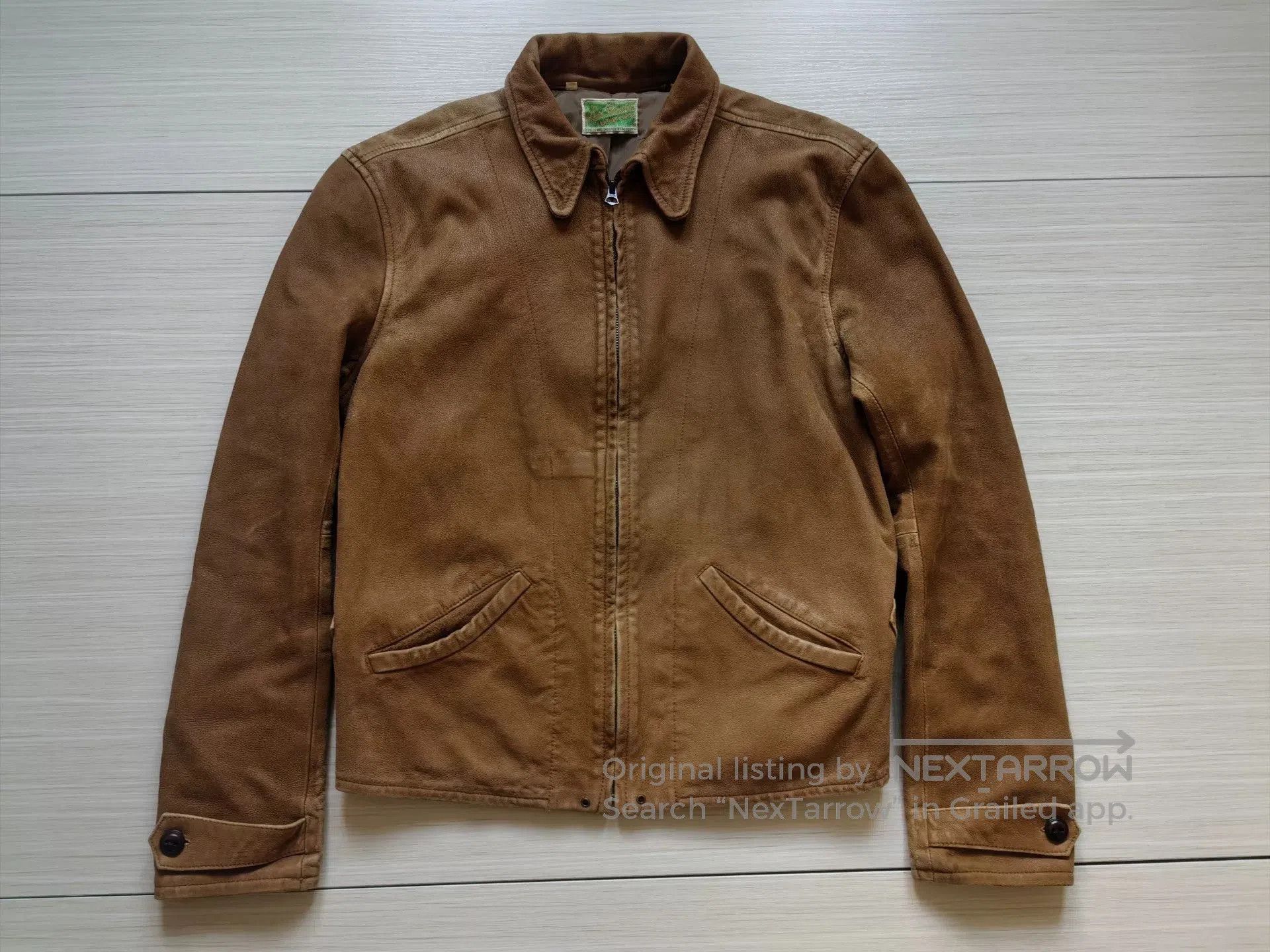 LVC vintage 1930s leather jacket in light brown. Size US S / EU 44-46 / 1 - 3 Thumbnail