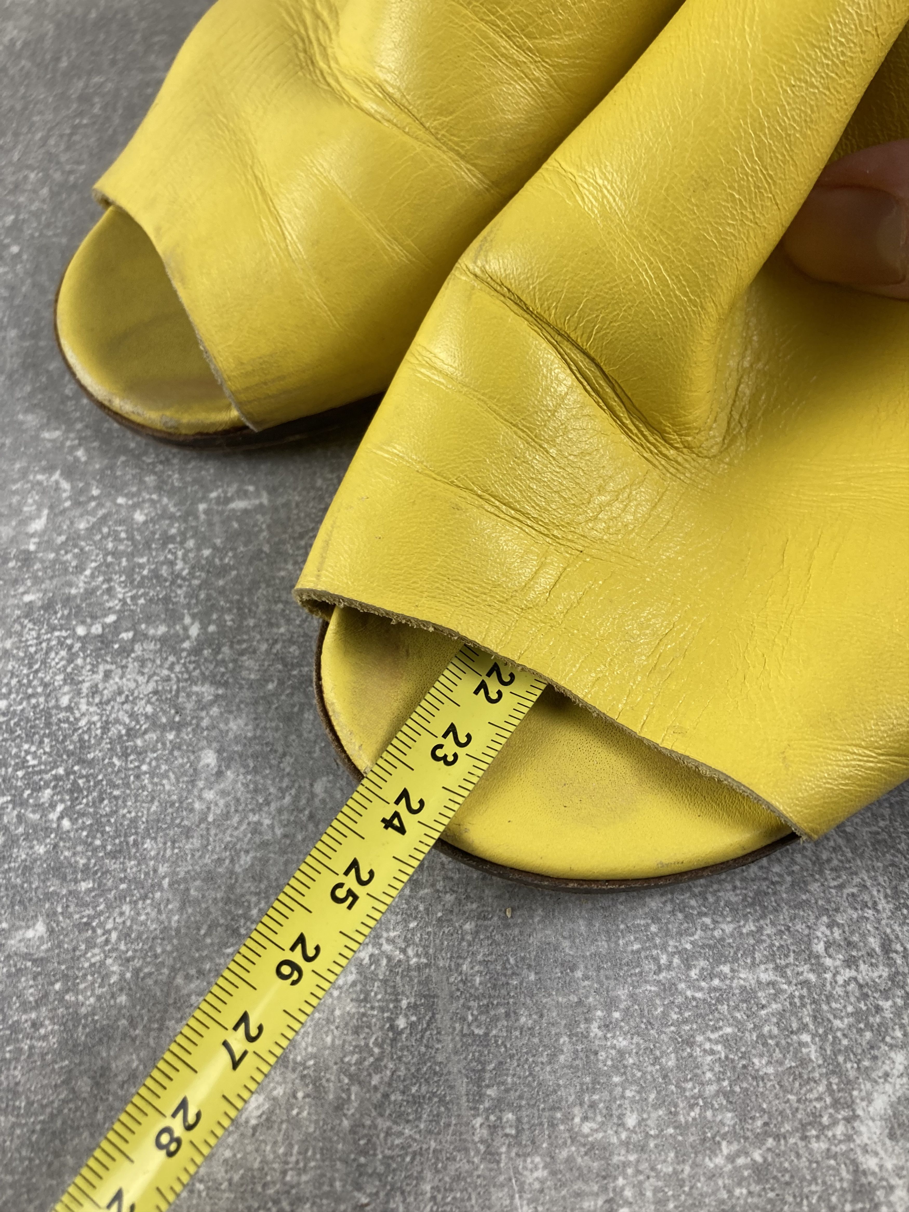 Maison Margiela Maison Margiela vintage yellow leather heel sandals Size US 7.5 / IT 37.5 - 12 Thumbnail