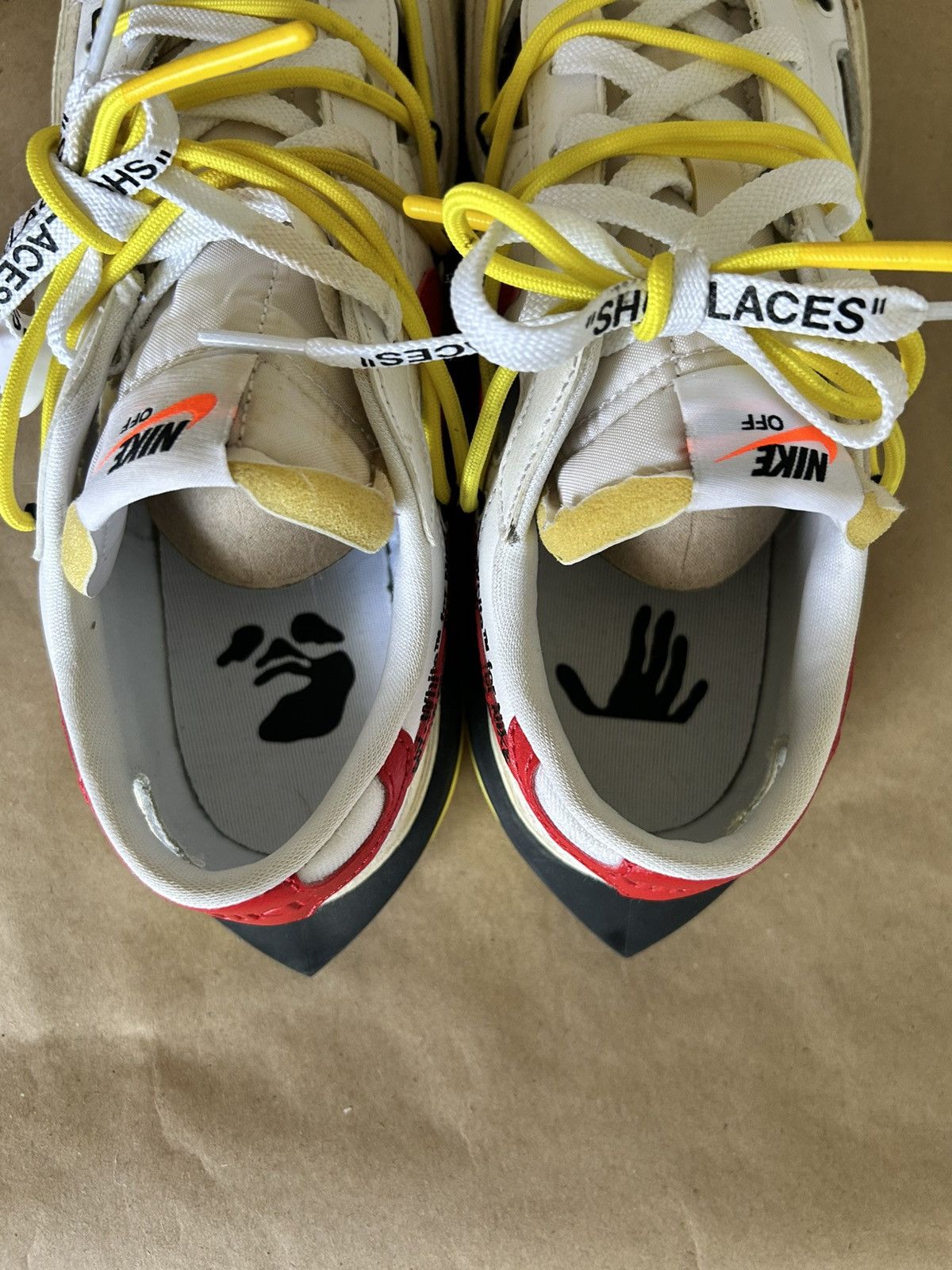 Nike × Off-White Nike Blazer Low x Off-White University Red Size 11 Size US 11 / EU 44 - 9 Thumbnail