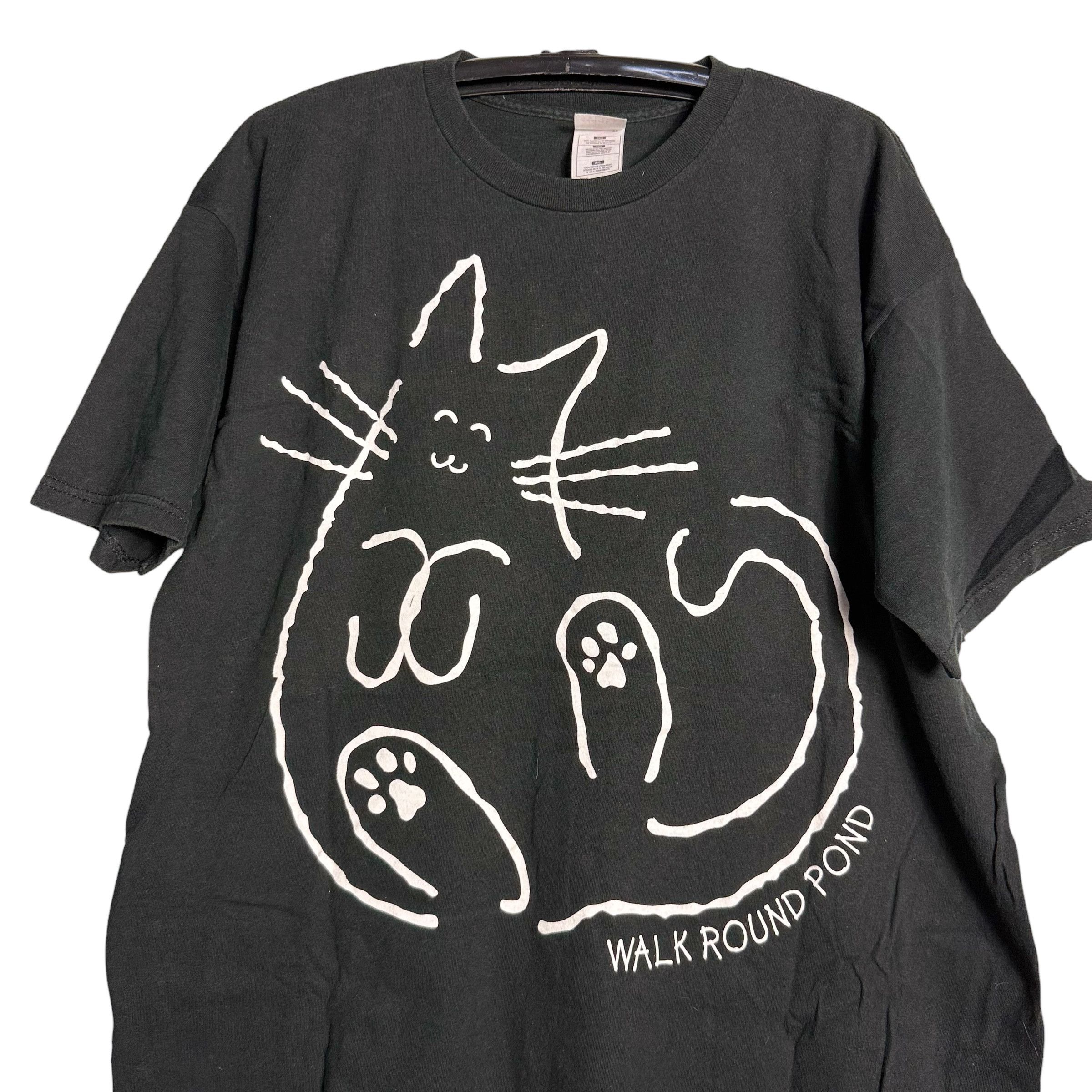 Vintage 🔥RARE🔥Vintage Cat Lover Cartoon Oversized T-shirt Size US XXL / EU 58 / 5 - 2 Thumbnail