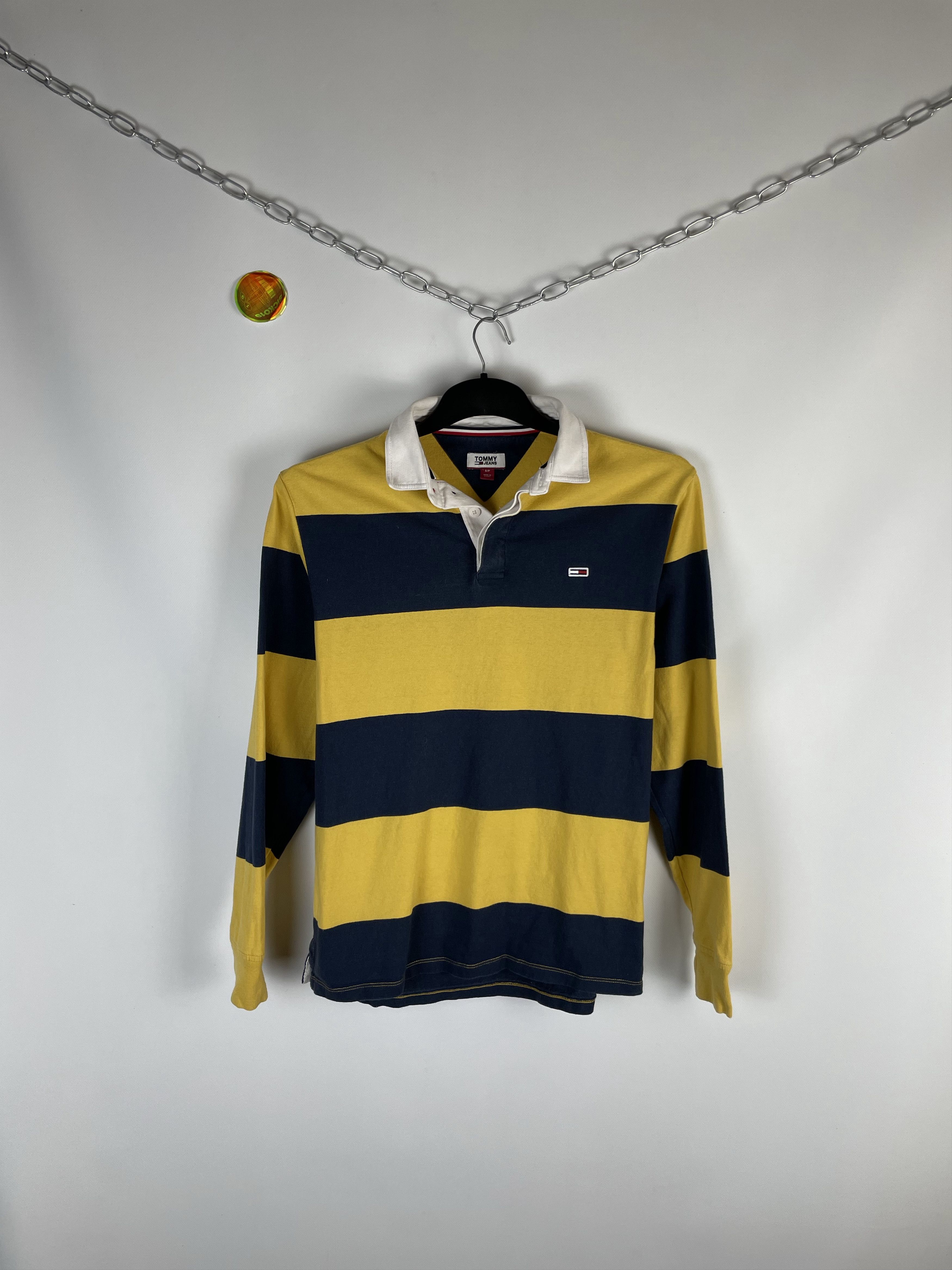 Tommy Hilfiger × Vintage Vintage Tommy Hilfiger Rugby Long Sleeve 90s Size US S / EU 44-46 / 1 - 1 Thumbnail