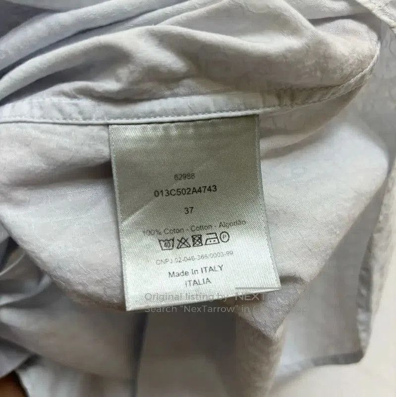 Dior Dior Light Blue Cotton Logo Shirt . Size S / US 4 / IT 40 - 4 Thumbnail