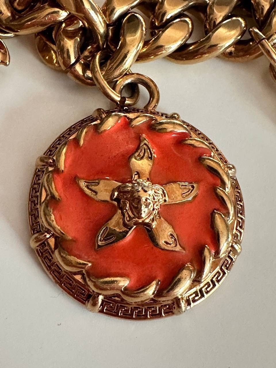 Versace Versace Bracelet Medusa Logo Orange Star Fish Gold Auth Size ONE SIZE - 4 Thumbnail