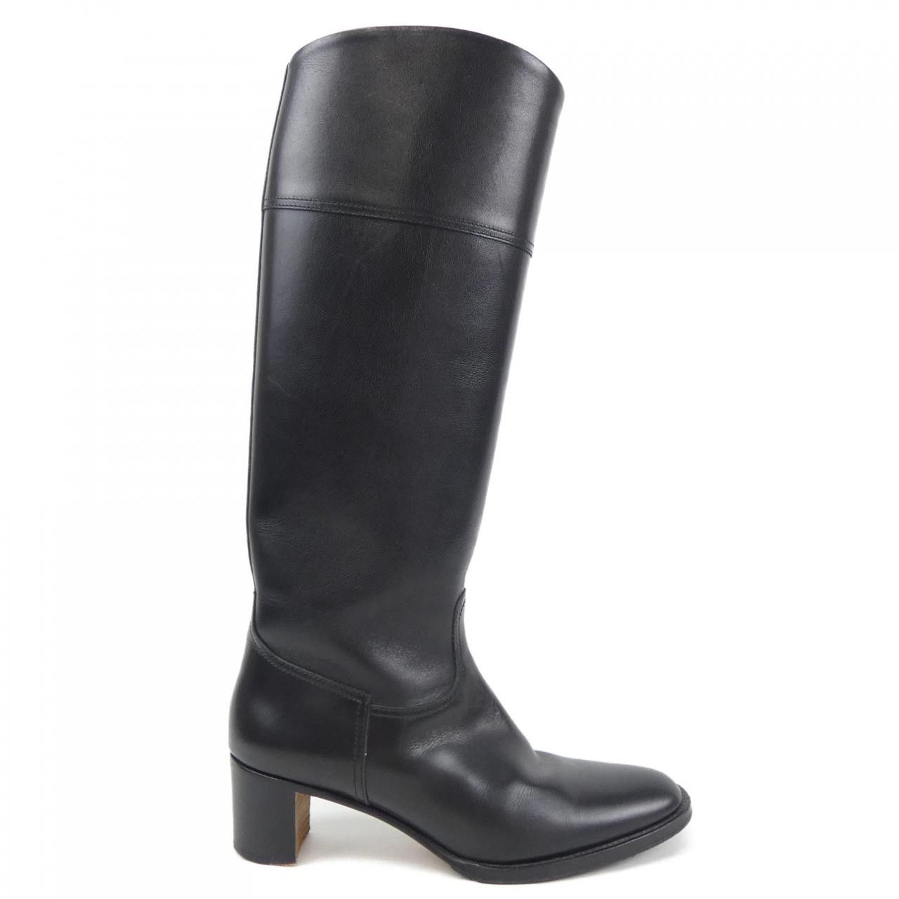 Hermes Hermes Long Boots Leather Shoes DUTY FREE for USA