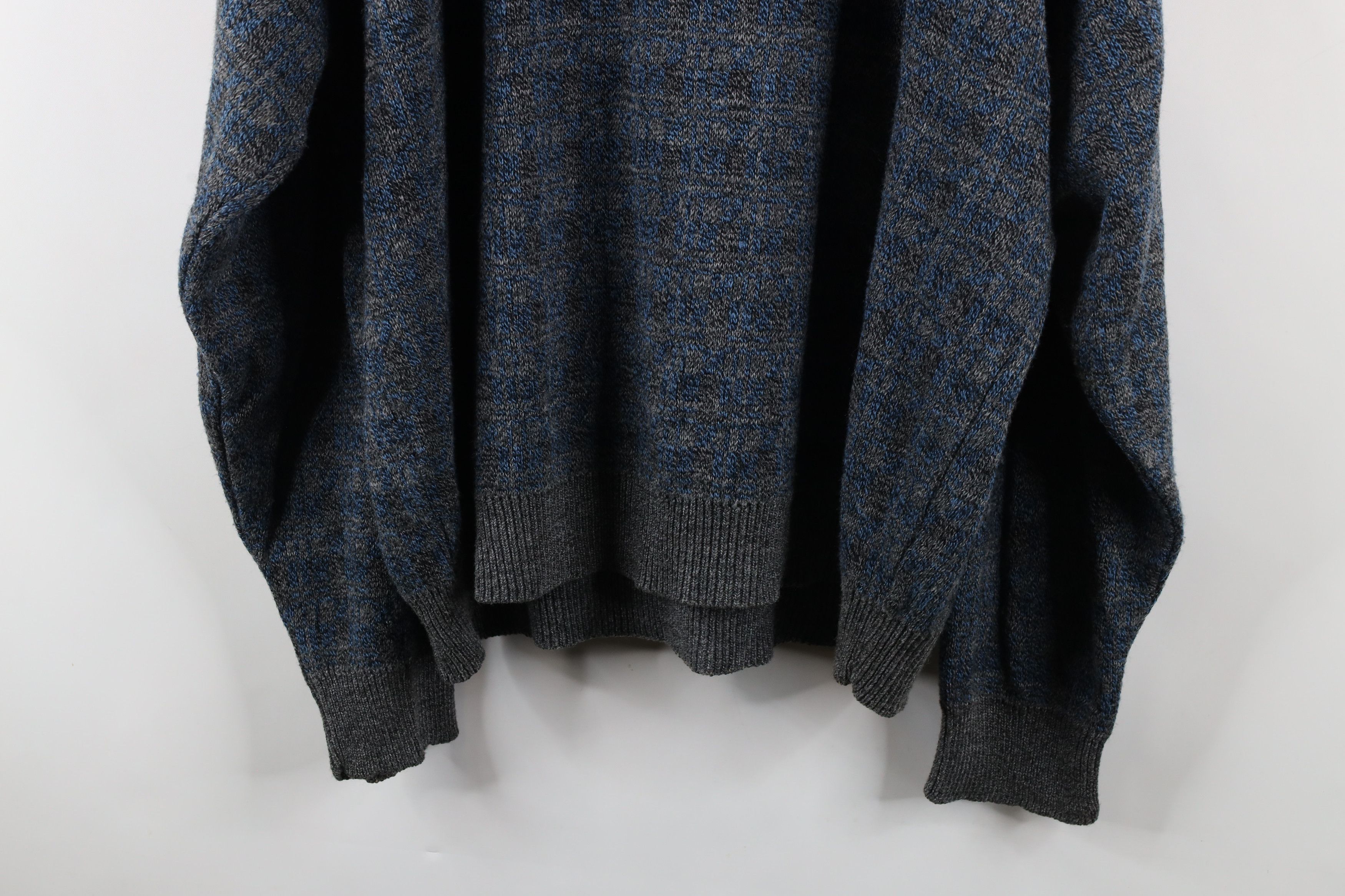 Vintage Vintage 90s Coogi Style Checkered Knit Dad Sweater Size US XXL / EU 58 / 5 - 10 Thumbnail