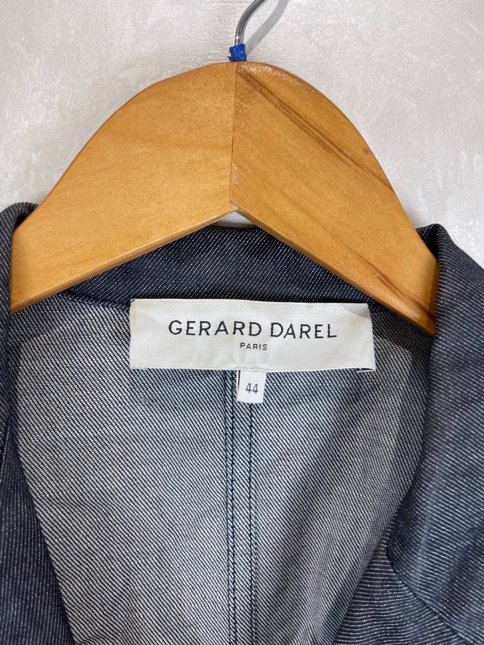 Gerard Darel Gerard Darel Cotton Belted Blazer Jacket Size 44 Gray France Size L / US 10 / IT 46 - 4 Thumbnail