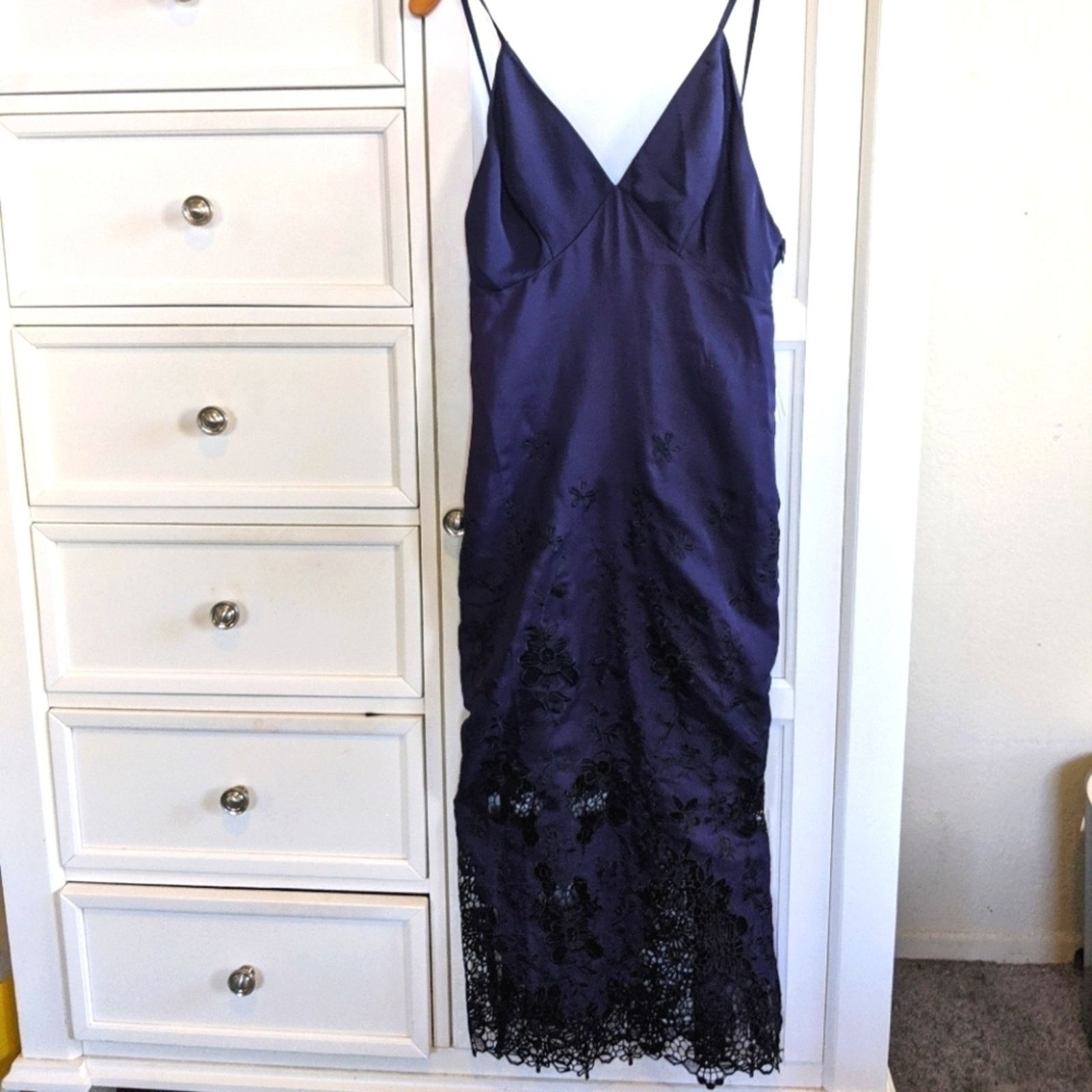 REVOLVE Revolve Lovers + Friends Lace Cocktail Slip Dress Blue XS Size XS / US 0-2 / IT 36-38 - 2 Thumbnail