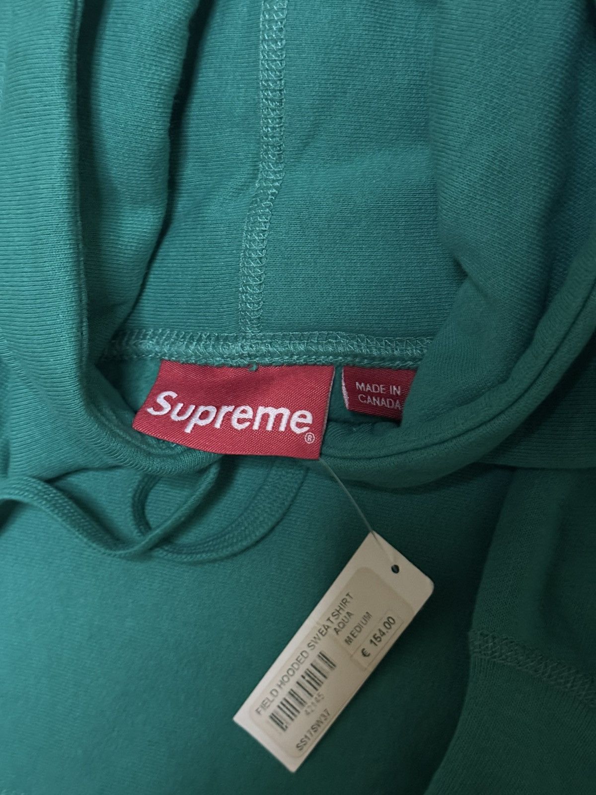 Supreme Supreme field hooded sweatershirt aqua Size US M / EU 48-50 / 2 - 4 Thumbnail
