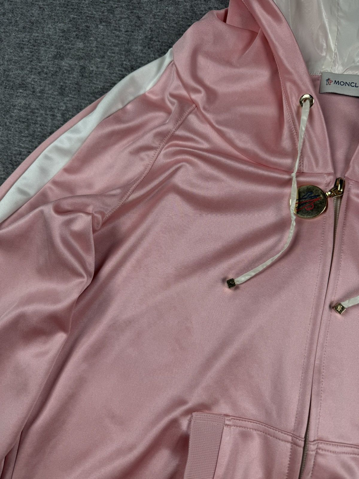 Japanese Brand × Moncler Barbie Pink Moncler hoodie zip up Size S / US 4 / IT 40 - 4 Thumbnail
