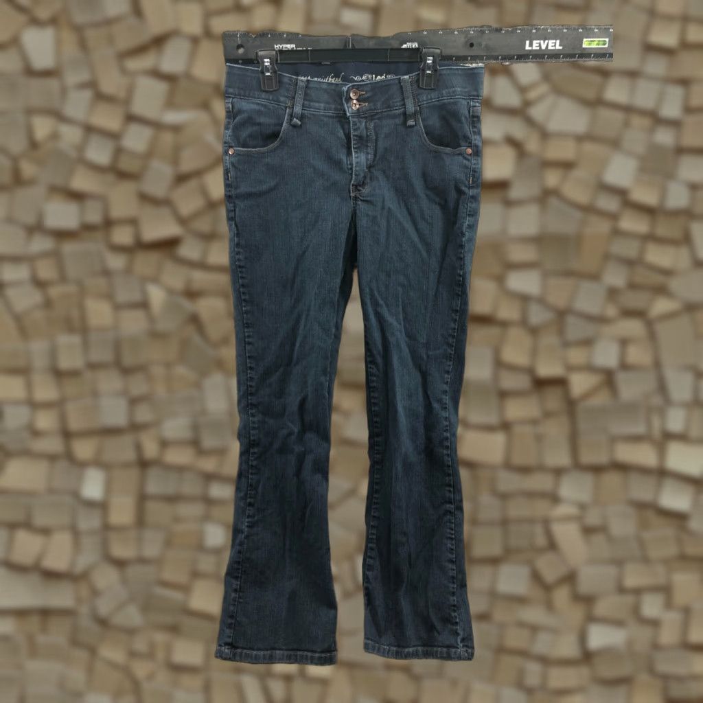Lee Lee Jeans Bootcut Jeans 12 Womens Dark Wash Stretch Size 34" / US 12 / IT 48 - 1 Thumbnail