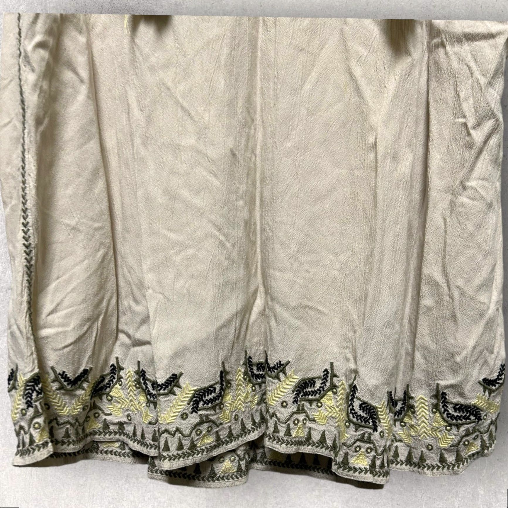 Loft VINTAGE Loft Beige Sleeveless Lounge Tassels Short Embroidered Oversized XS Size 26" / US 2 / IT 38 - 3 Thumbnail