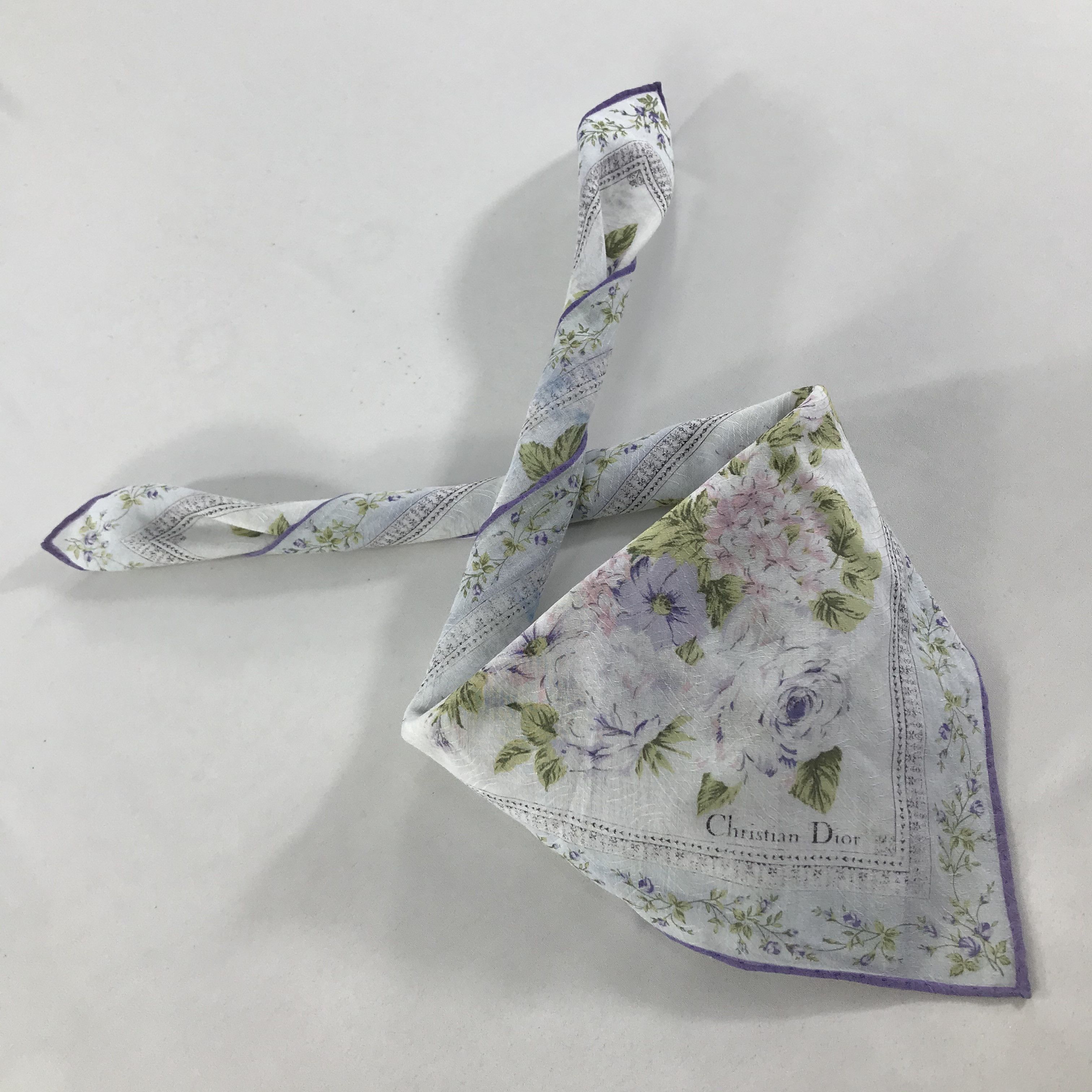 Vintage Christian Dior Bandana / Handkerchief / Neckerchief - S1700 Size ONE SIZE - 4 Thumbnail